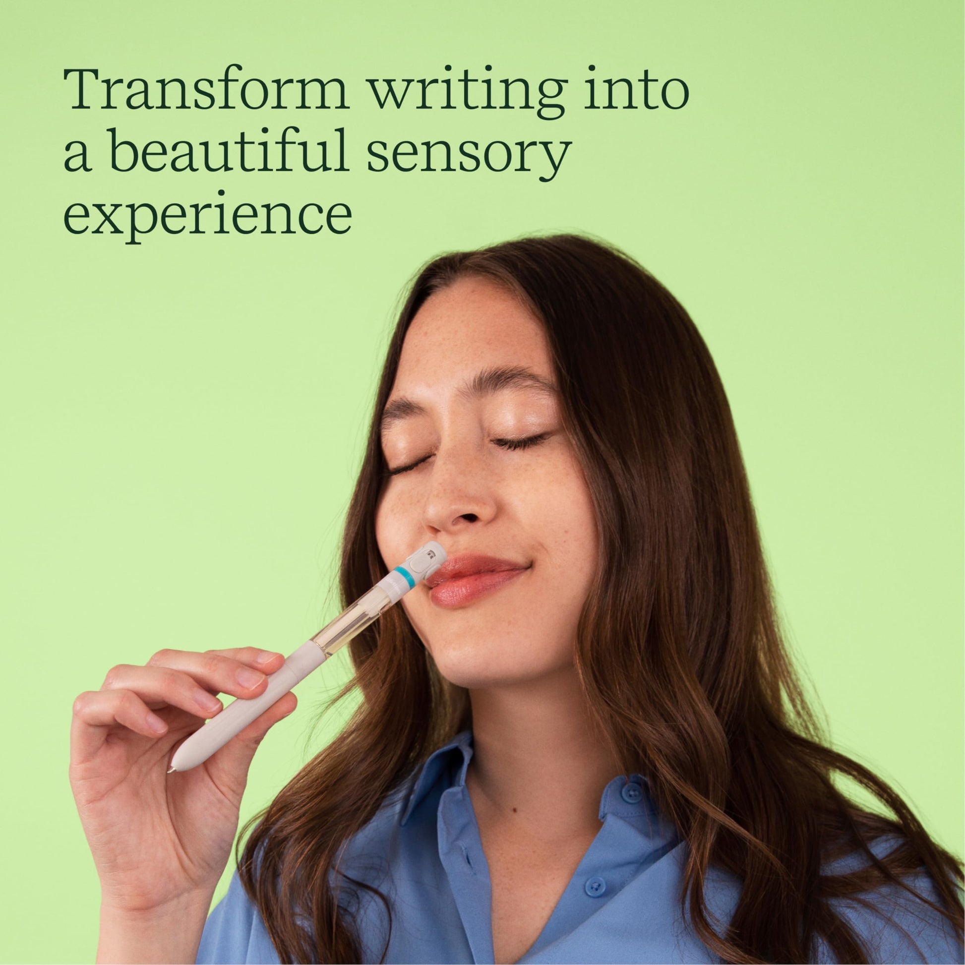 Pen Diffuser in Crisp Mountain Air Essential Oil Blends - Elegant 1.0mm Ballpoint Tip - Black Pen Lifelines Au supplements