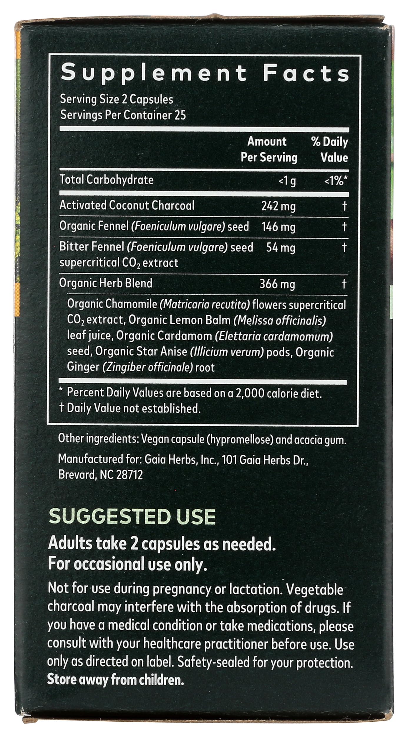 Gaia Herbs Gas & Bloating - Provides Relief from Occasional Gas and Bloating Gaia Herbs Au supplements