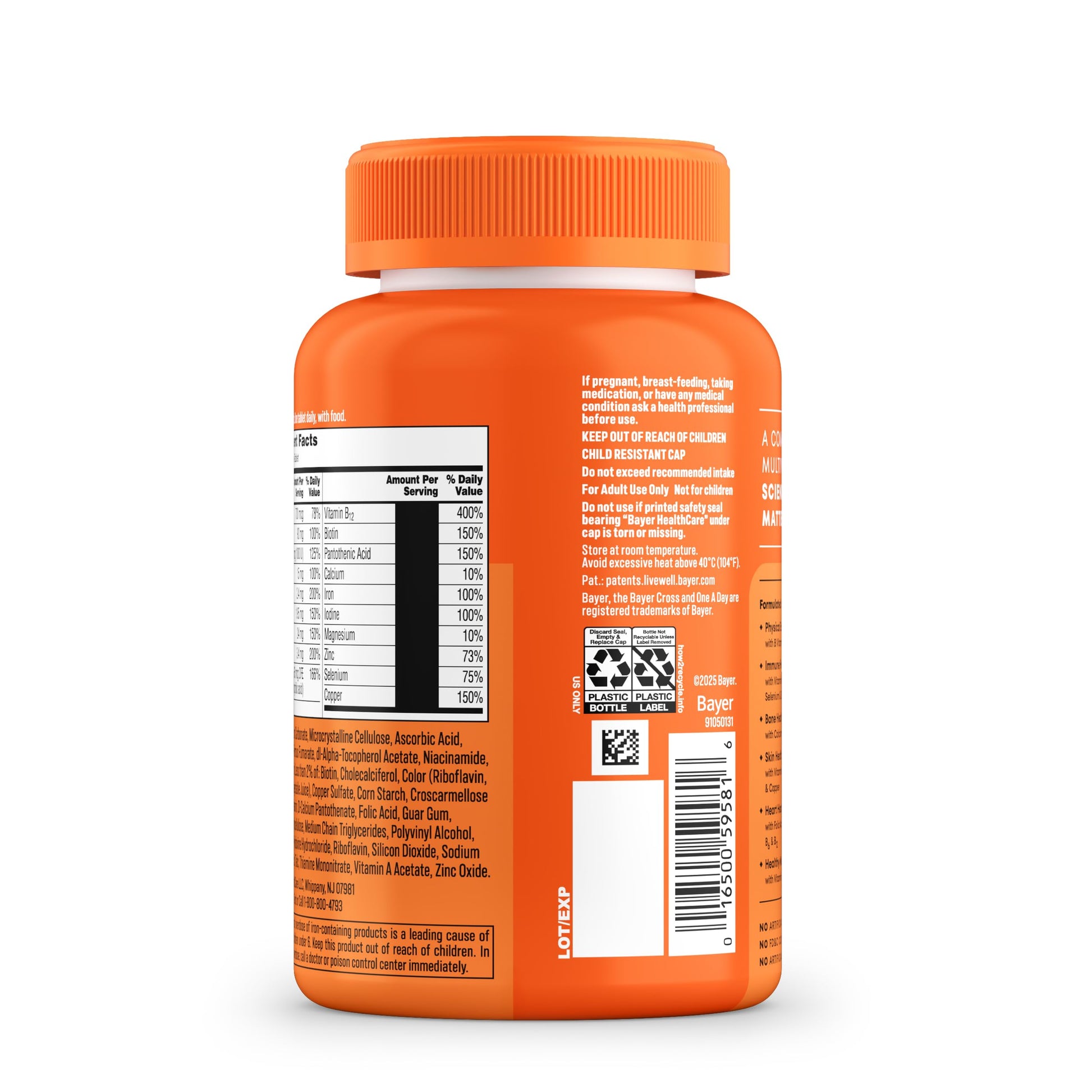 One A Day Multivitamin for Women- Daily Vitamins for Woman with Biotin, Calcium, Folic Acid, Iron & Zinc ONE A DAY Au supplements