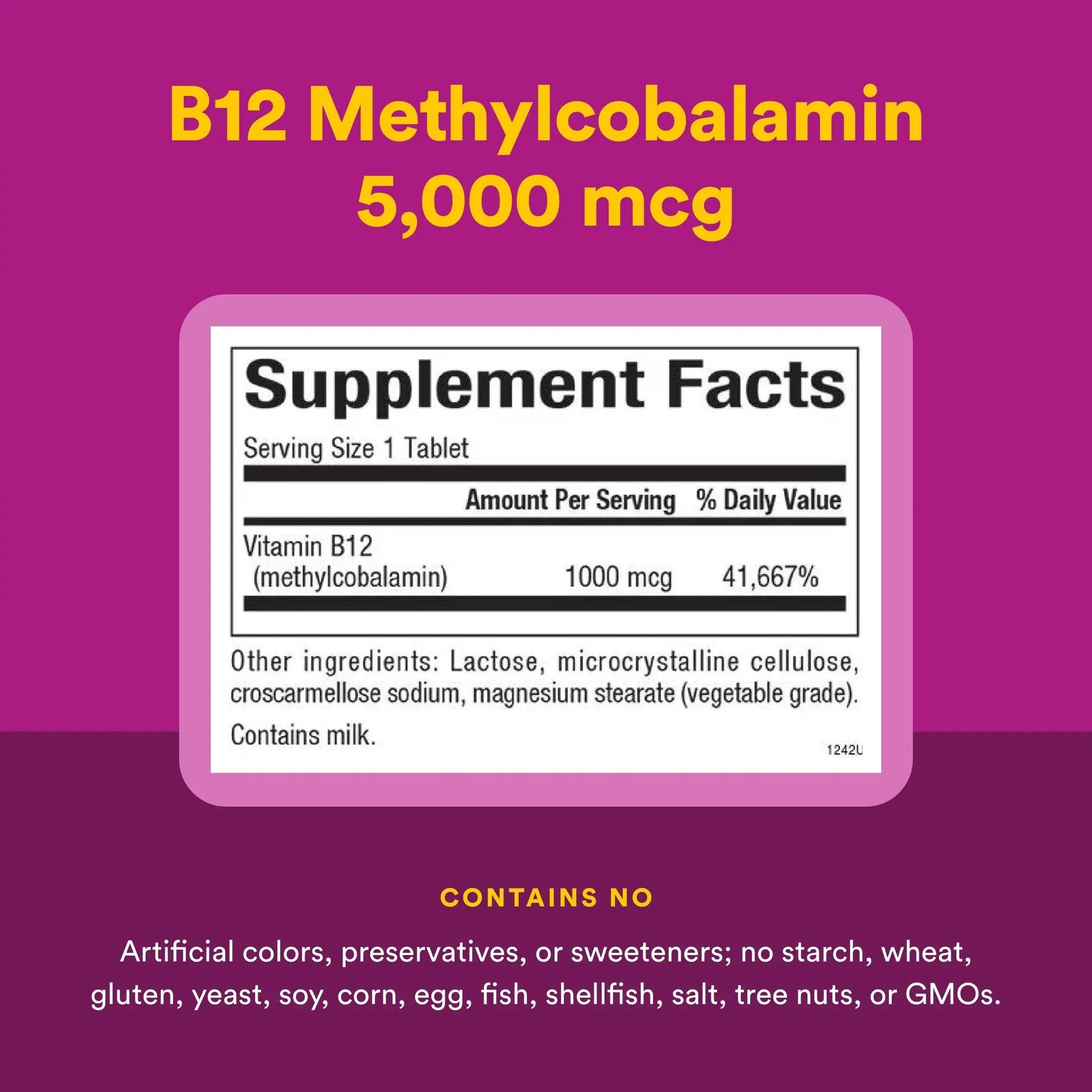 Natural Factors Methylcobalamin 1,000 mcg - Vitamin B12 Supplement in Metabolically Active Form - Supplement Supports Cll Formation Natural Factors Au supplements