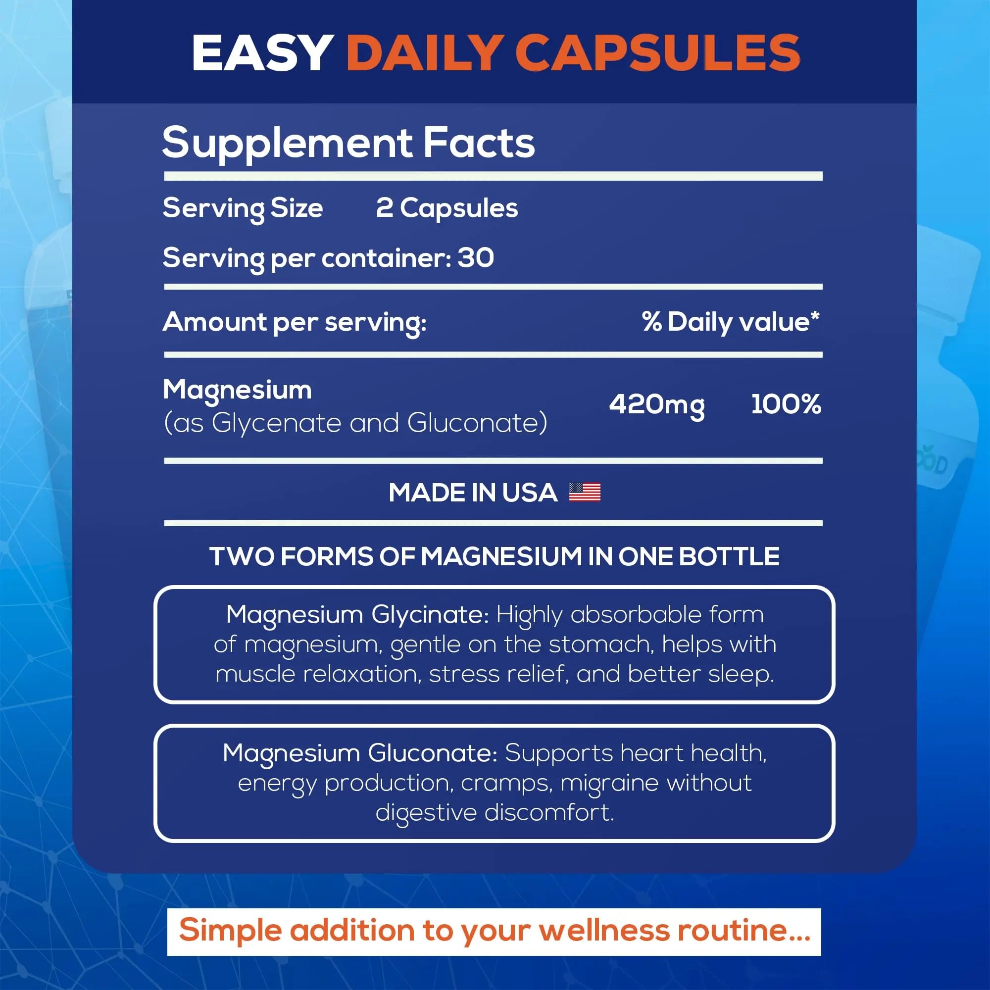LiveGood™ Ultra Magnesium Complex, Organic Magnesium Glycinate and Gluconate for Muscle Recovery, Nerve Support & Relief – High Absorption Supplement, Vegan, Non-GMO, Made in USA, 60 Capsules LIVEGOOD Au supplements