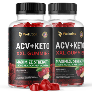 WELLUTION Apple Cider Vinegar 120 XXL Gummies - Support Digestion & Weight Management… WELLUTION Au supplements