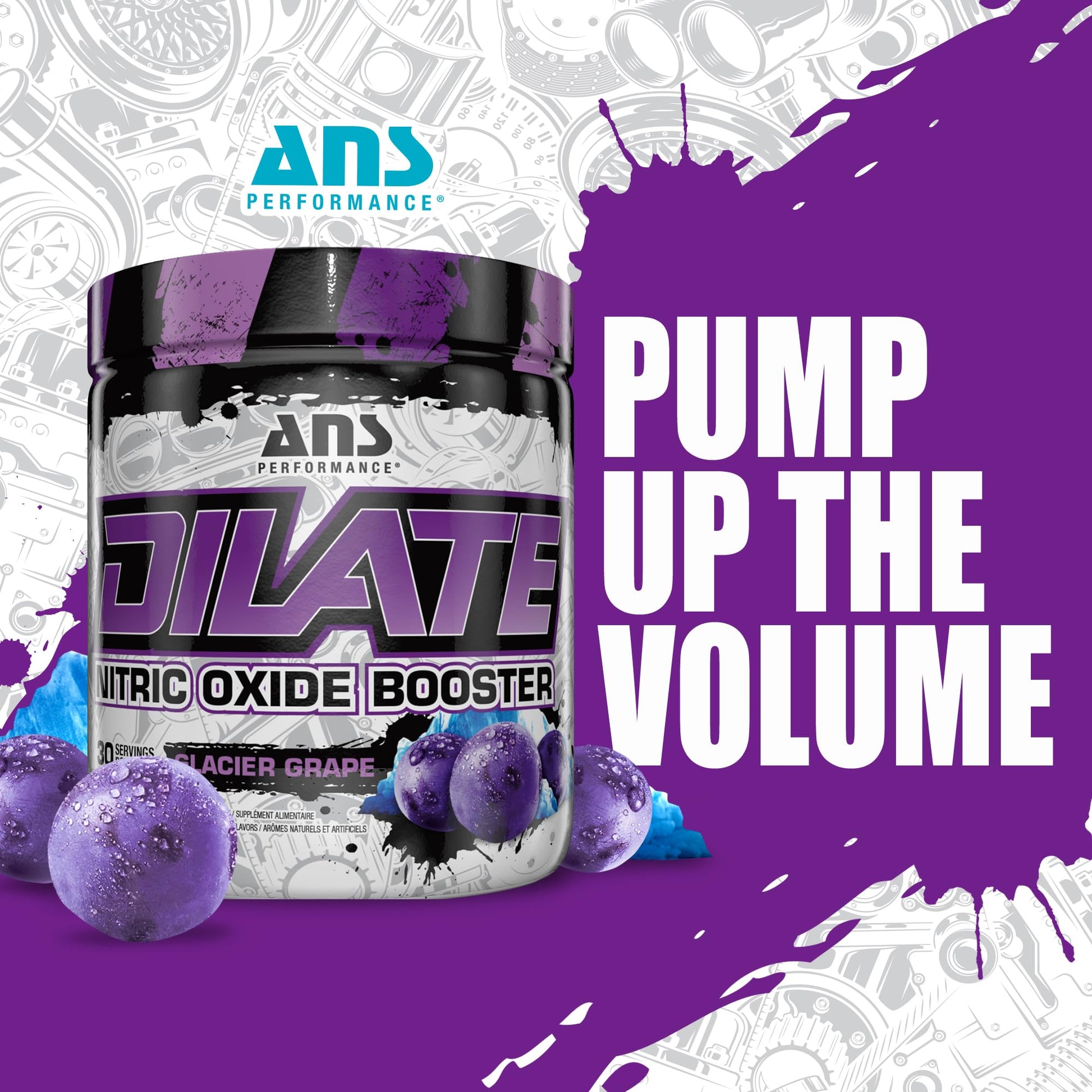 ANS Performance Dilate Pump PreWorkout Powder - Dietary Supplement - Maximizes ANS Performance Au supplements
