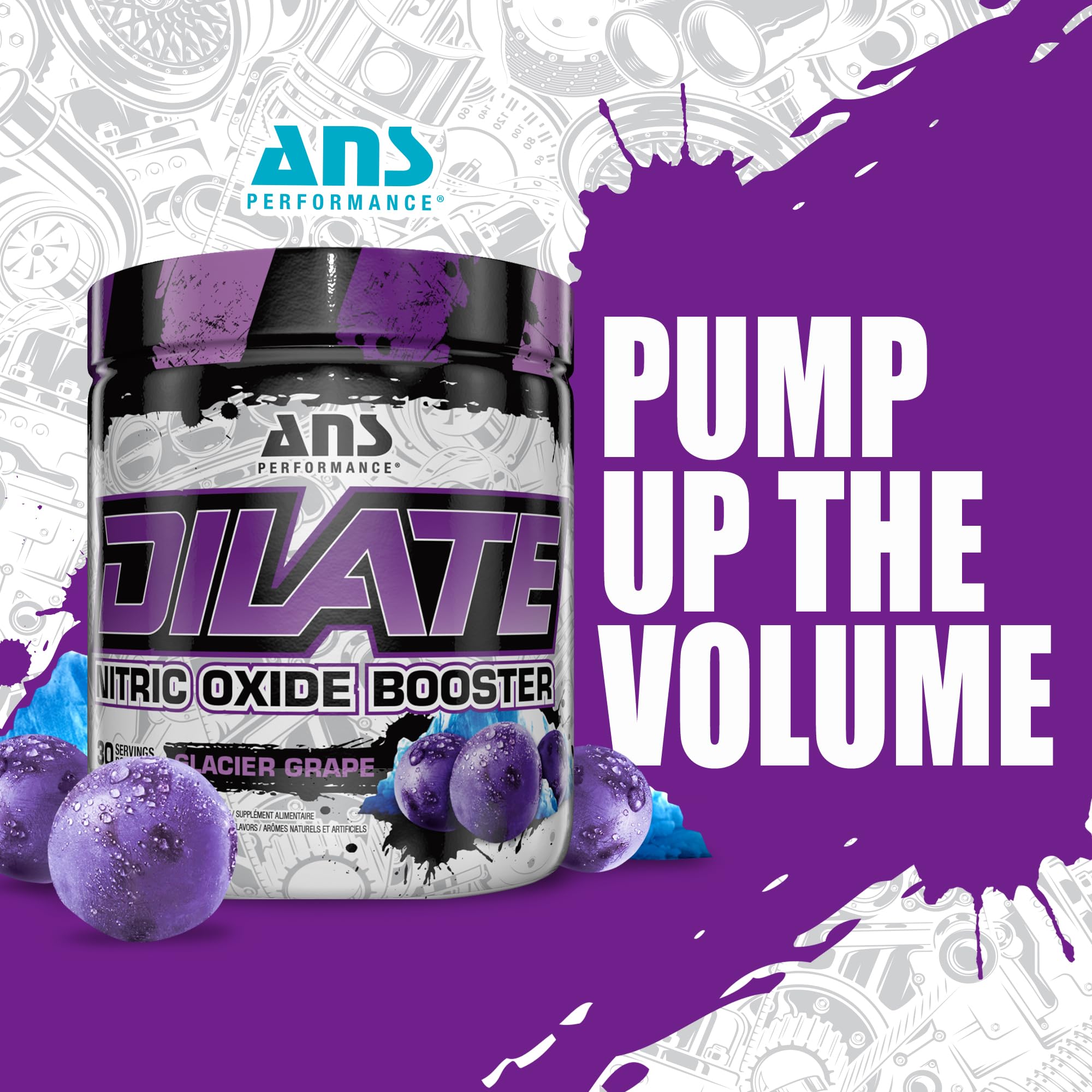 ANS Performance Dilate Pump PreWorkout Powder - Dietary Supplement - Maximizes ANS Performance Au supplements