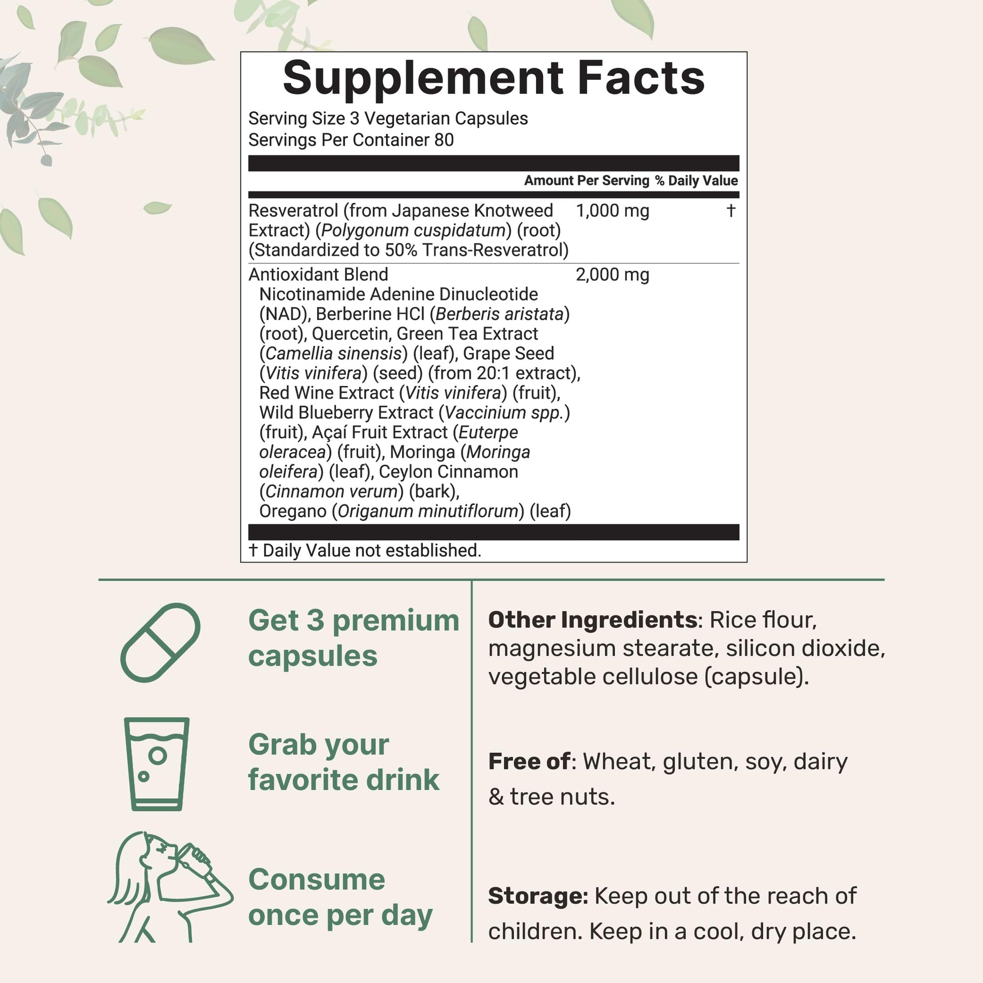 Micro Ingredients Resveratrol NAD Complex 3,000mg for Women & Men, 240 Veggie Capsules | NMN Supplement Alternative | 11-in-1 Blend with NAD+, Quercetin, Moringa, Berberine, Grape Seed, & Oregano Micro Ingredients Au supplements