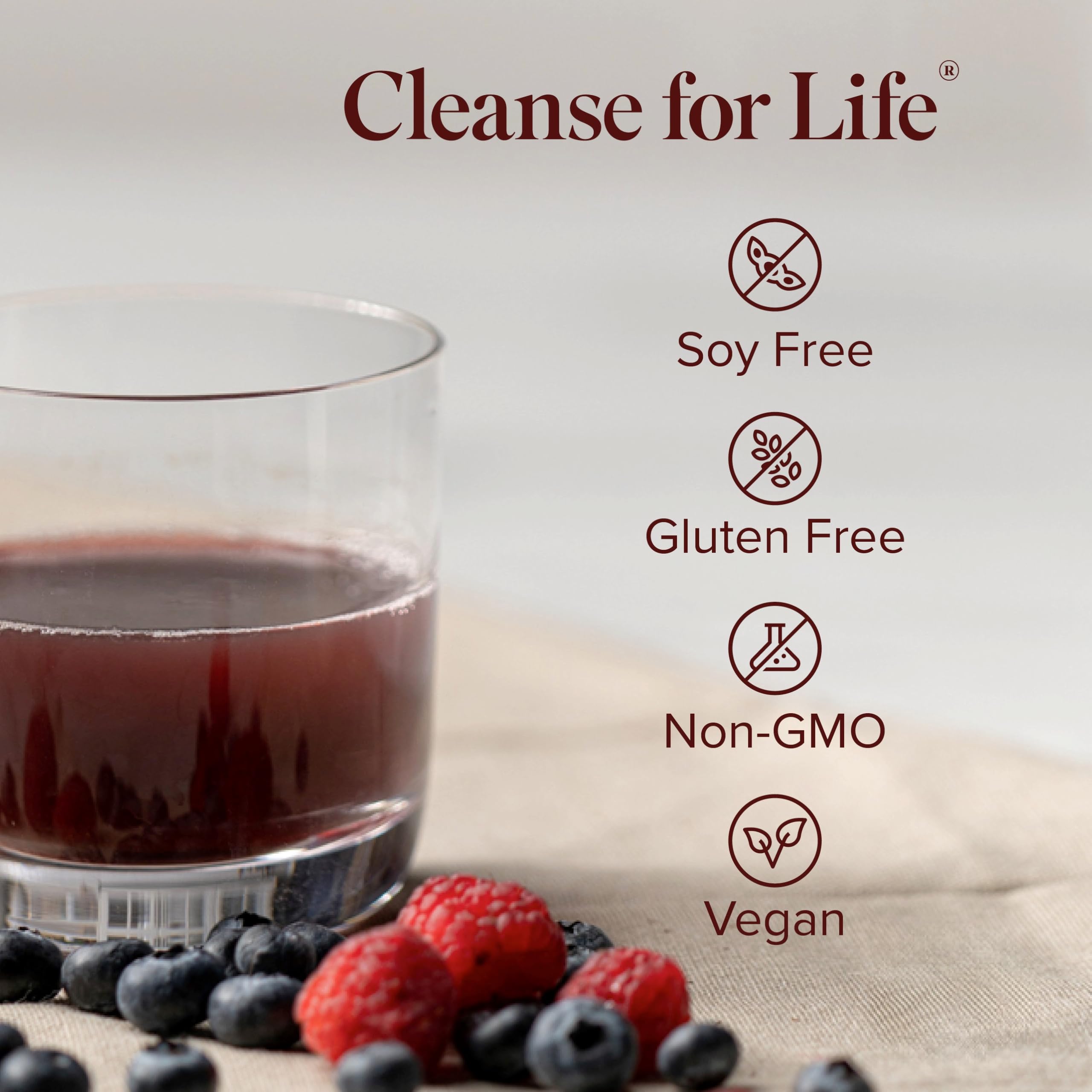 Isagenix Cleanse for Life - Powder Supplement for Cleanse Drink with No Laxatives or Diuretics - Support Metabolism with Vitamin B12 & Niacin - Natural Rich Berry -3.4 Oz (16 Servings) Isagenix Au supplements
