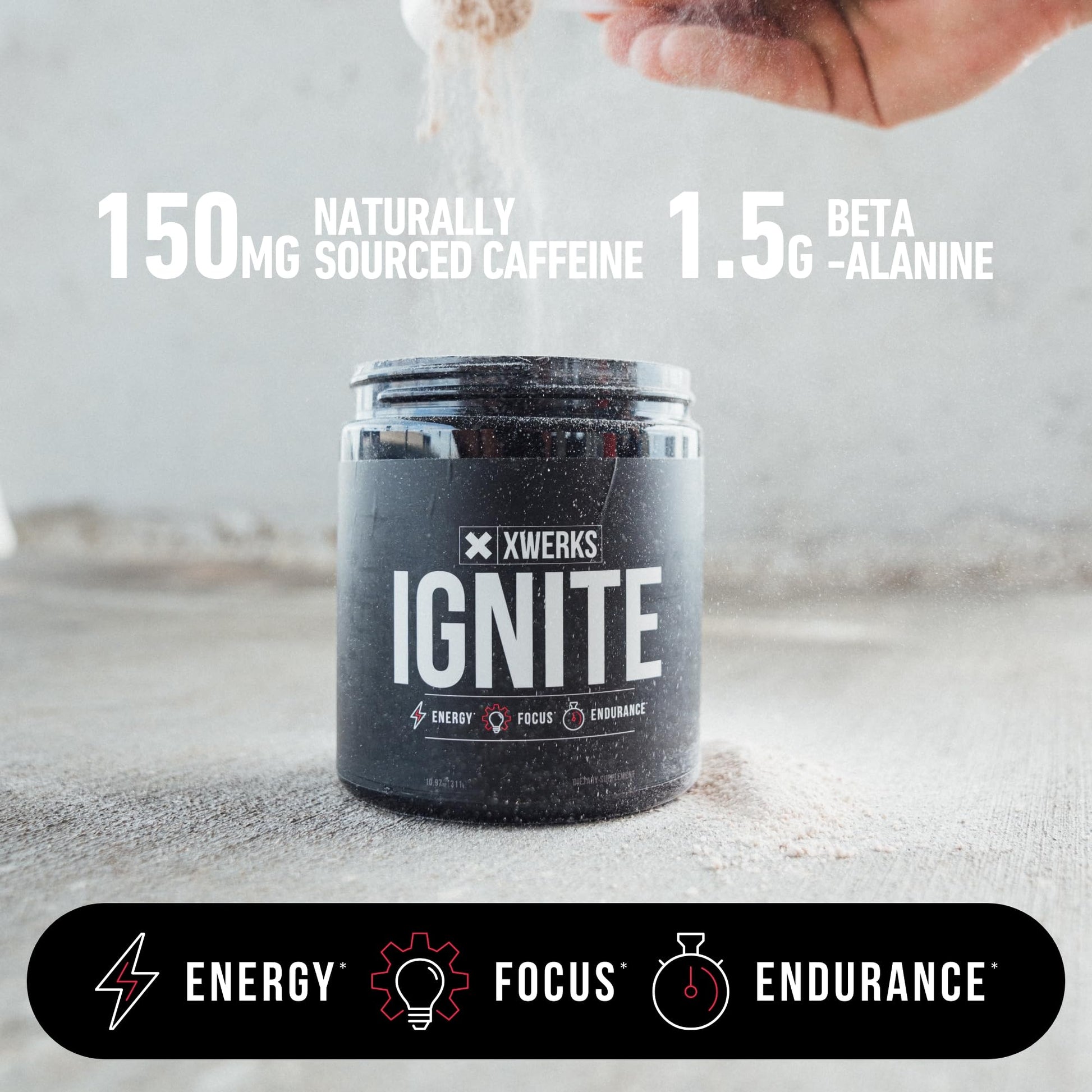 Xwerks Ignite Blue Razz Pre Workout Powder - Best Natural Keto Pre-Workout for Women Xwerks Au supplements