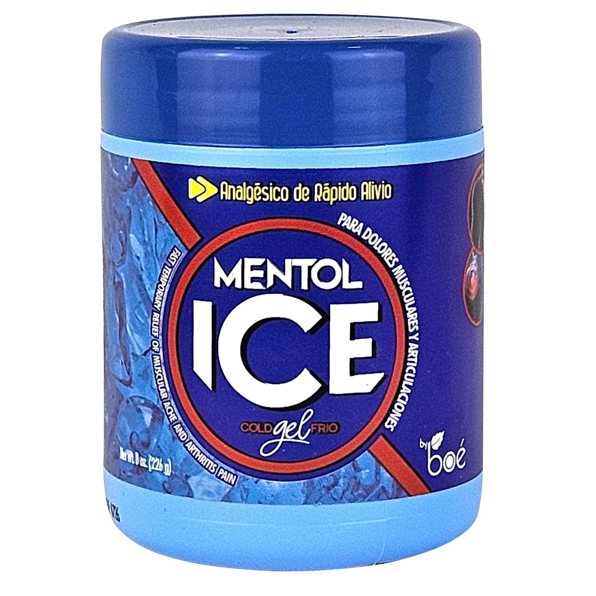 BOÉ COSMETICS Mentol Ice Cold Gel 8 oz (2 Pack) Pain Relief Gel for Muscles & Joints – Fast-Acting Analgesic for Arthritis, Back Pain, Cramps, Sprains & Headaches – Non-Greasy & Quick Absorption BOÉ COSMETICS Au supplements