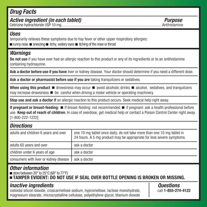 Amazon Basic Care All Day Allergy, Cetirizine Hydrochloride Tablets, 10 mg, 24-Hour Relief for Sneezing, Runny Nose, Itchy Eyes & Throat, Indoor & Outdoor Allergy Relief, 30 Count Amazon Basic Care buy supplements Au