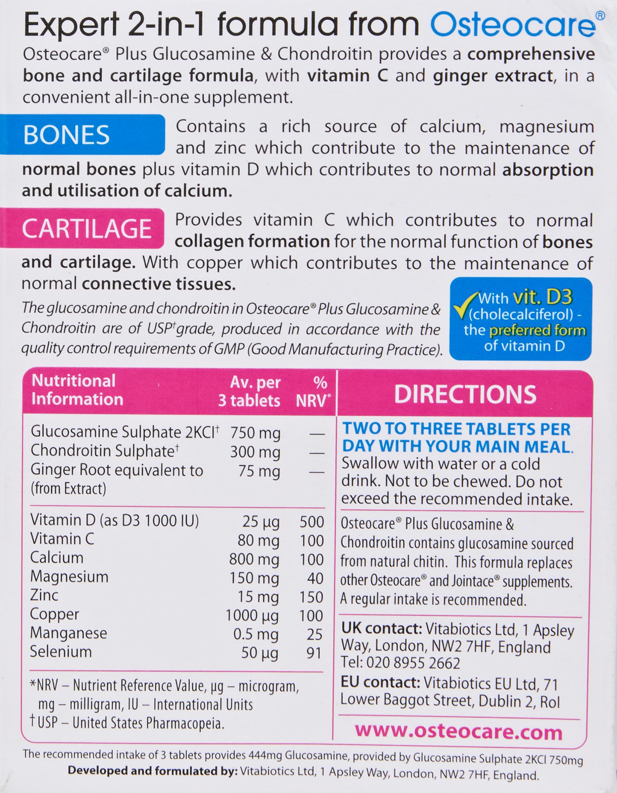 Vitabiotics Osteocare Joint Vitabiotics Au supplements