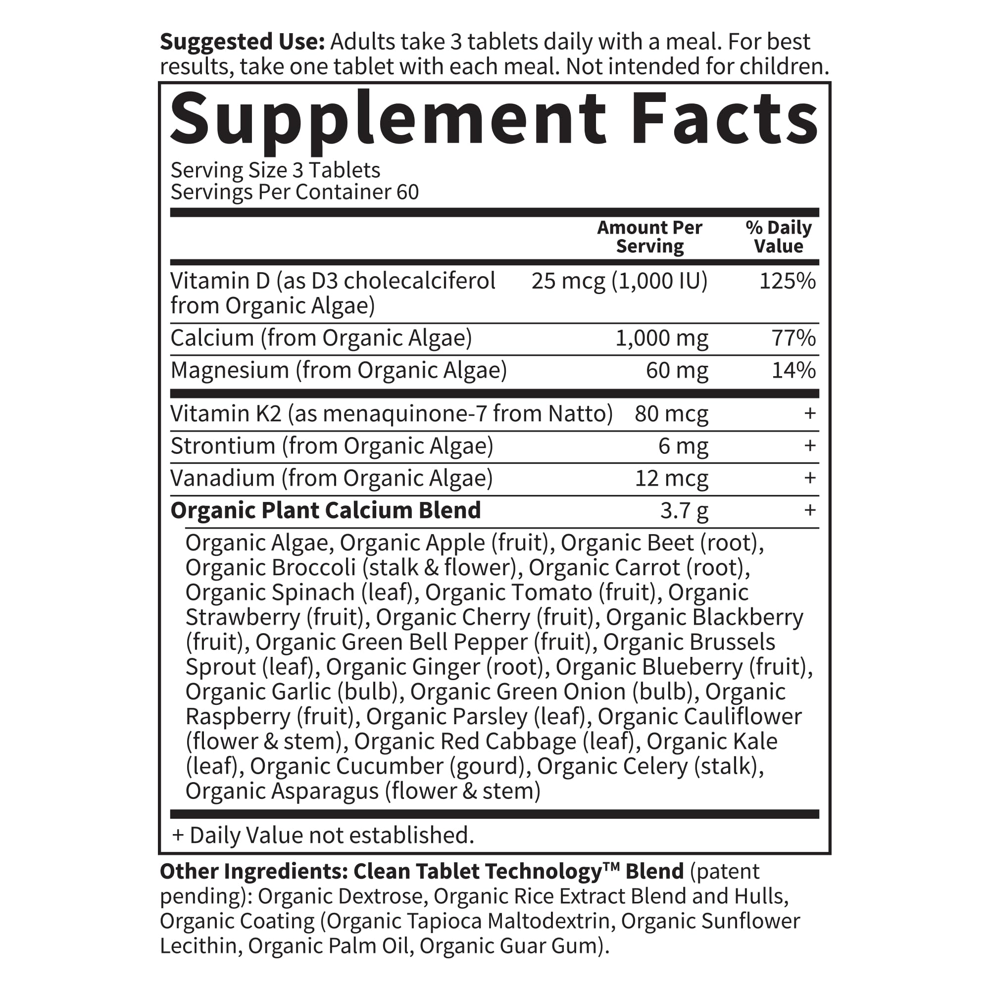 Garden of Life Calcium Supplement with Magnesium & Organic Vitamin D3 K2, Made from Whole Foods, Gluten-Free, 180 Count Garden of Life Au supplements