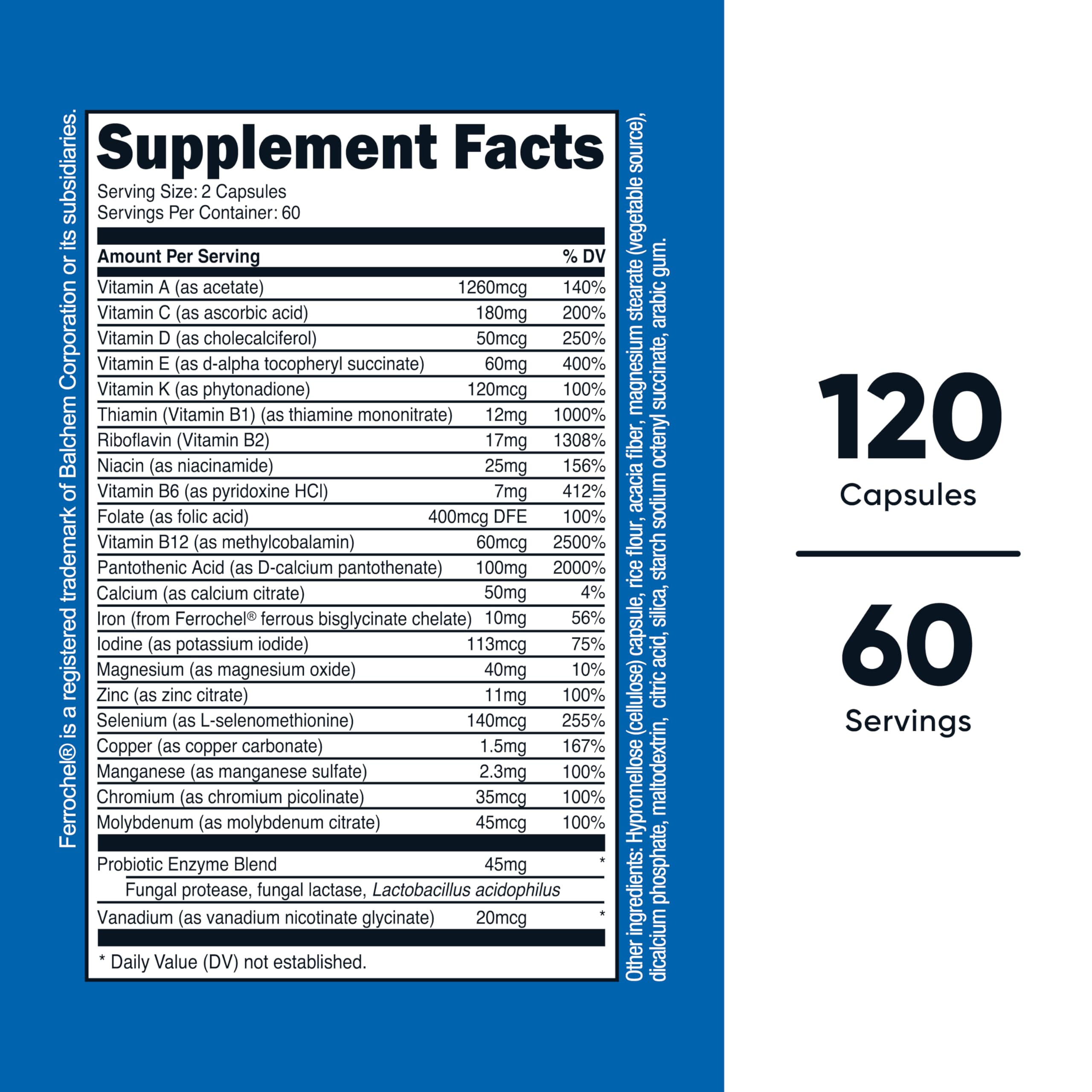 Nutricost Multivitamin with Probiotics 120 Vegetarian Capsules - Packed with Vitamins & Minerals Nutricost Au supplements