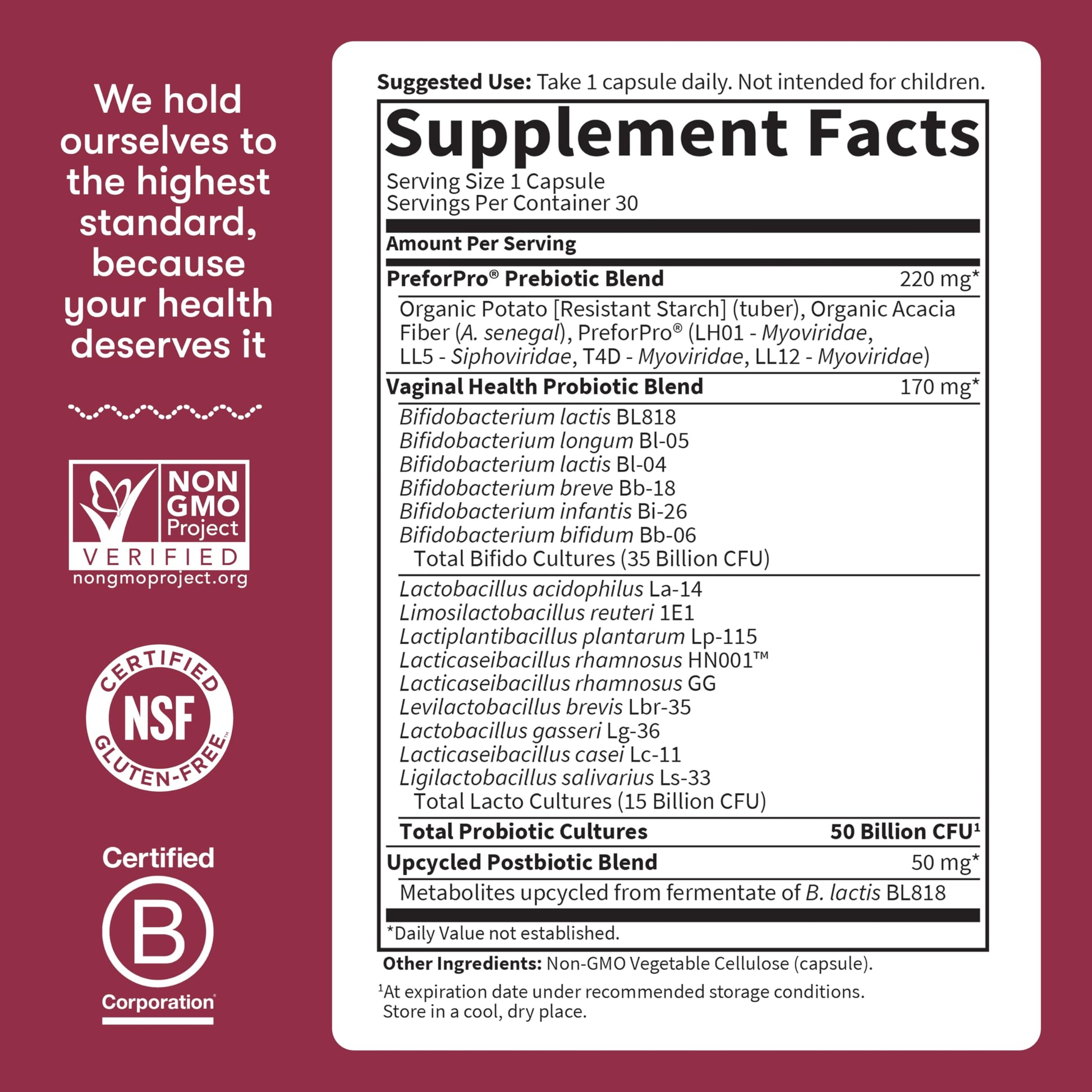 Garden of Life Dr Formulated Once Daily 3-in-1 Complete Prebiotics, Postbiotics & Probiotics for Women, PRE + PRO + POSTBIOTIC Supplement for Women’s Digestive, Immune & Vaginal Health, 30 Day Supply Garden of Life Au supplements