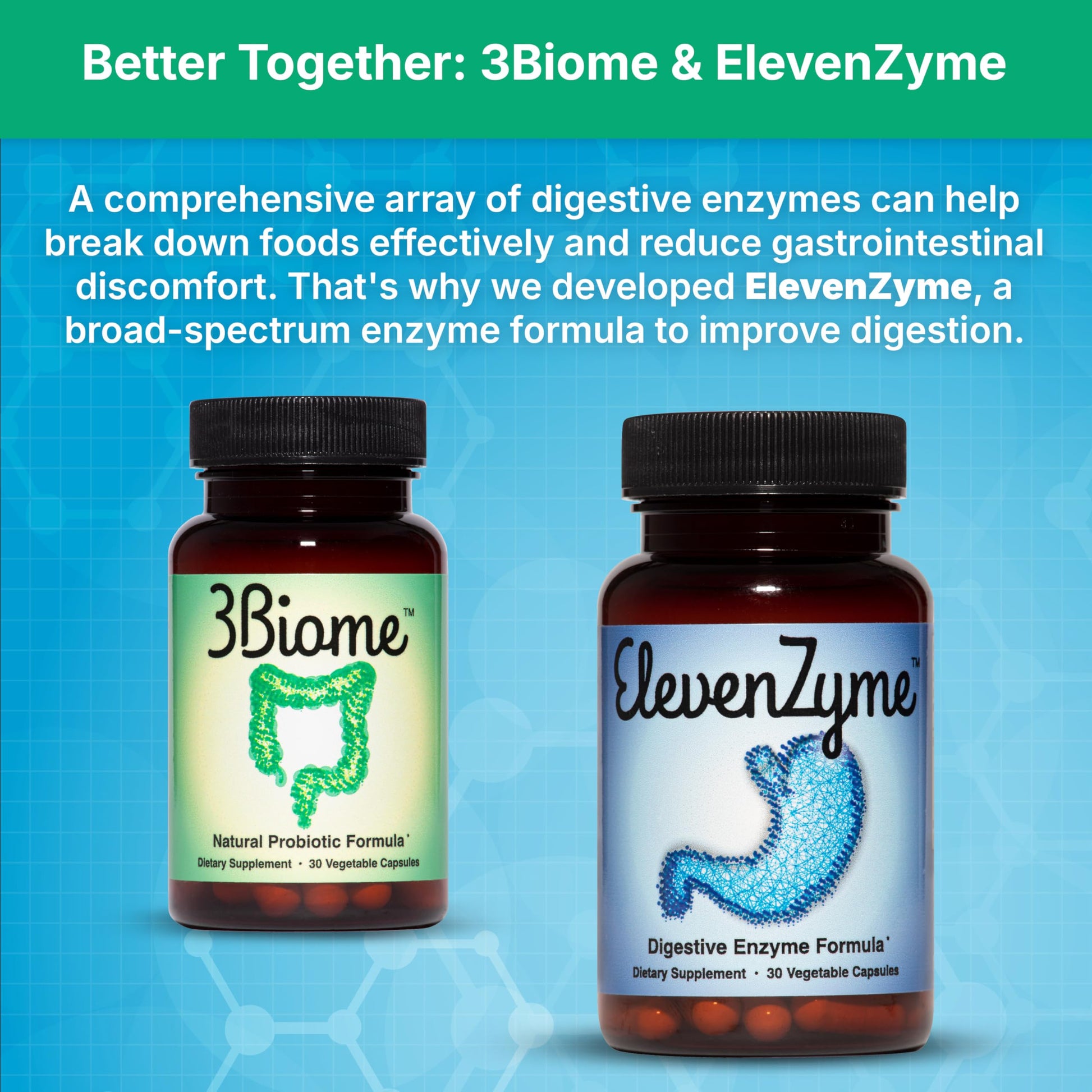 3Biome - Natural Probiotic Supplement - Non-GMO, Vegan, Gluten-Free 3Biome Au supplements