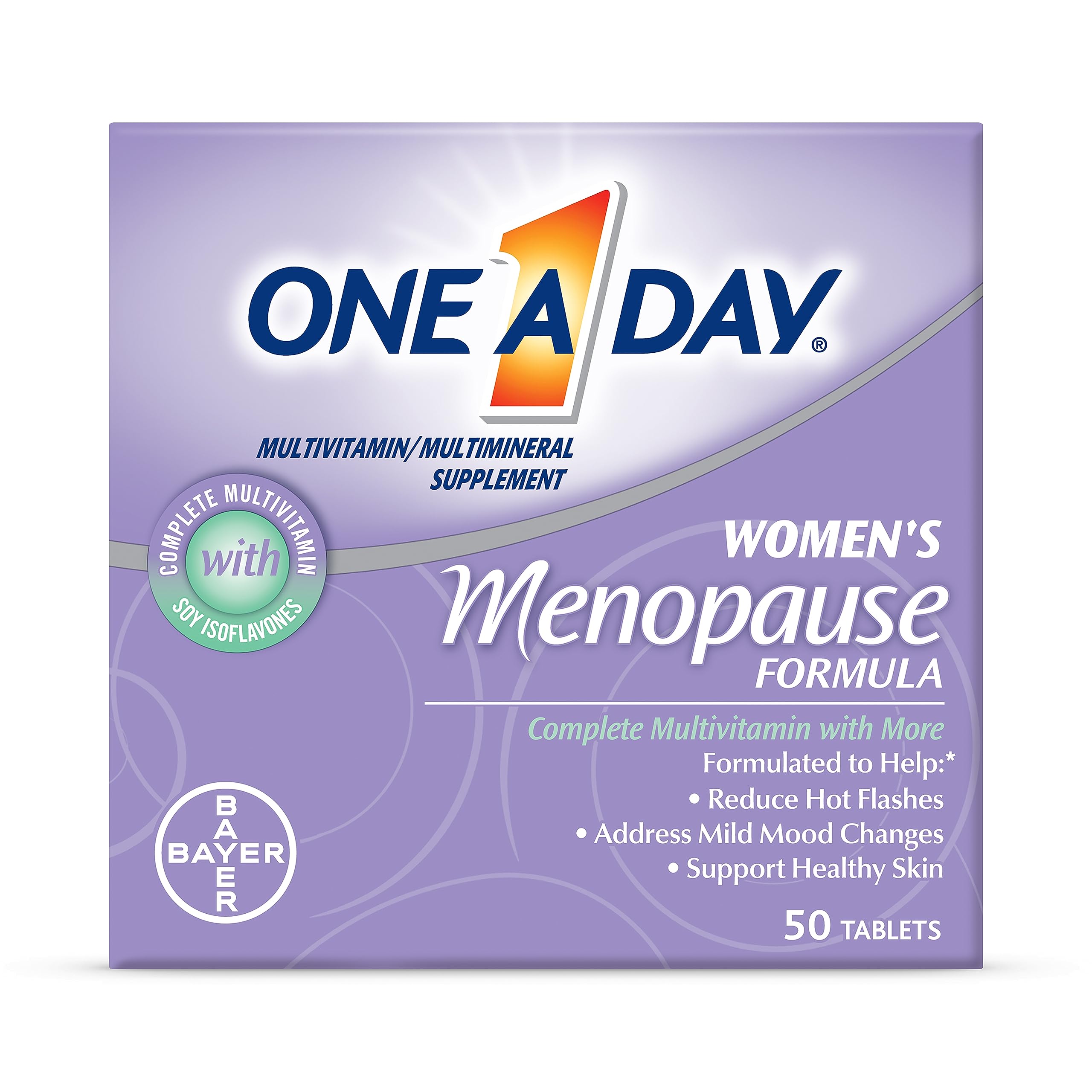 One A Day Women's Menopause Multivitamin with Vitamin A, Vitamin C, Vitamin D, Vitamin E and Zinc for Immune Health Support, Bone health, 50 Count ONE A DAY Au supplements