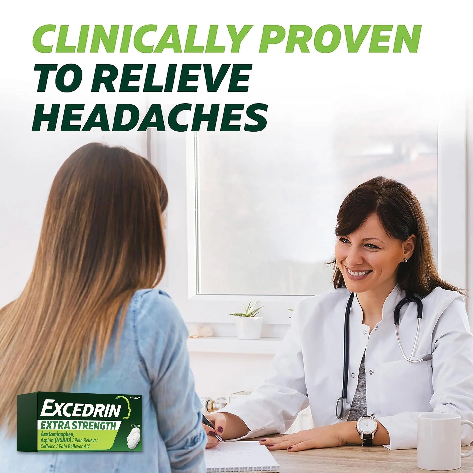 Excedrin Extra Strength Caplets for Headache Pain Relief, Acetaminophen 250mg, Aspirin 250mg, Caffeine 65mg, Pain Reliever, 24 count Excedrin Au supplements