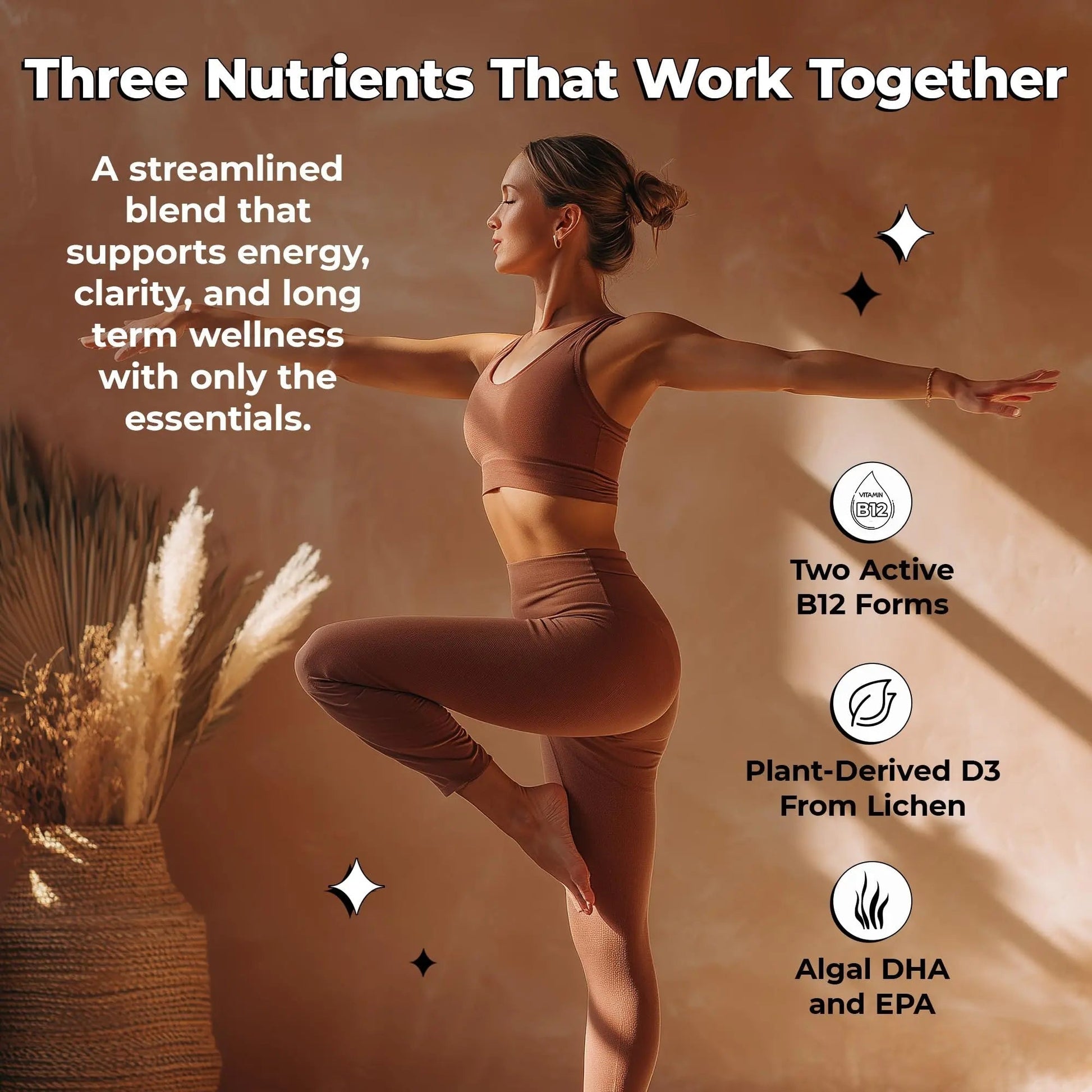 Future Kind 3 in 1 Daily Multivitamin - for Energy, Clarity, Active Wellness Support with B12, D3, and Algal Omega-3 - Essential Vegan Multivitamin for Women & Men Future Kind Au supplements
