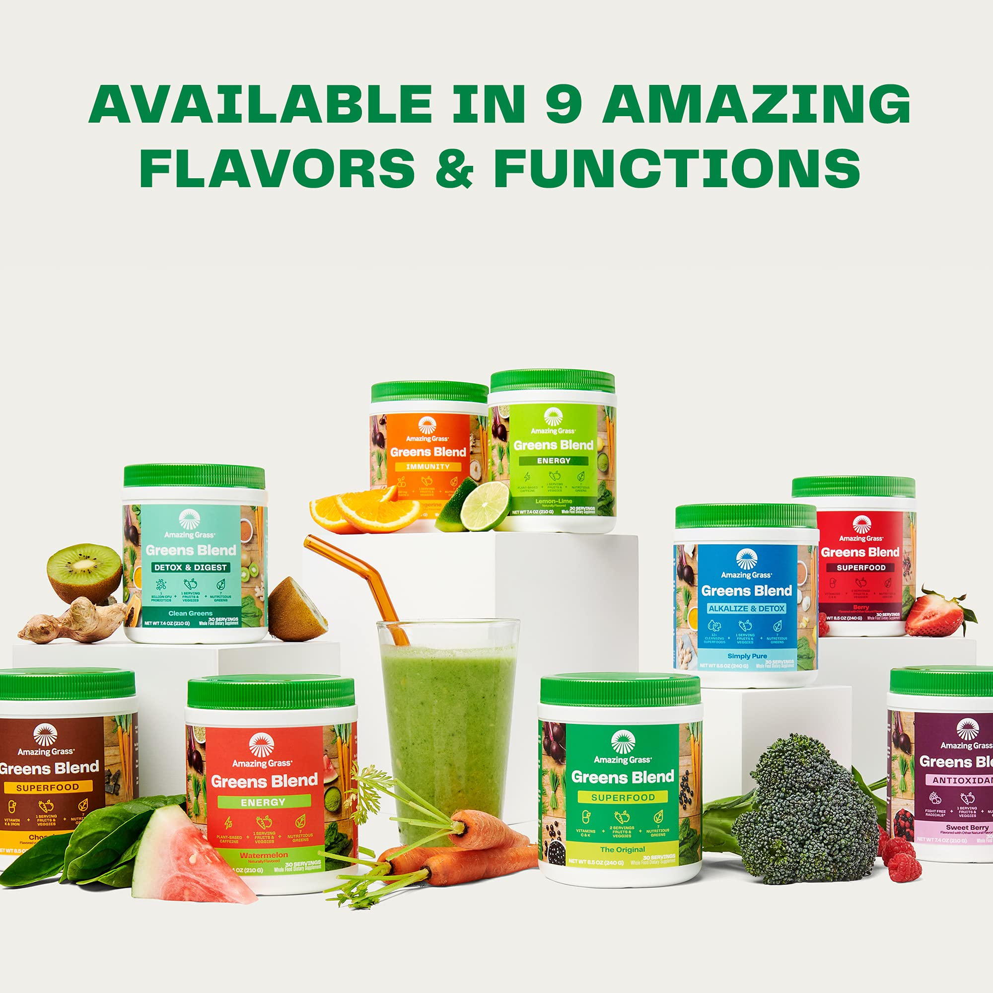 Amazing Grass Greens Blend Superfood: Super Greens Powder Smoothie Amazing Grass Au supplements