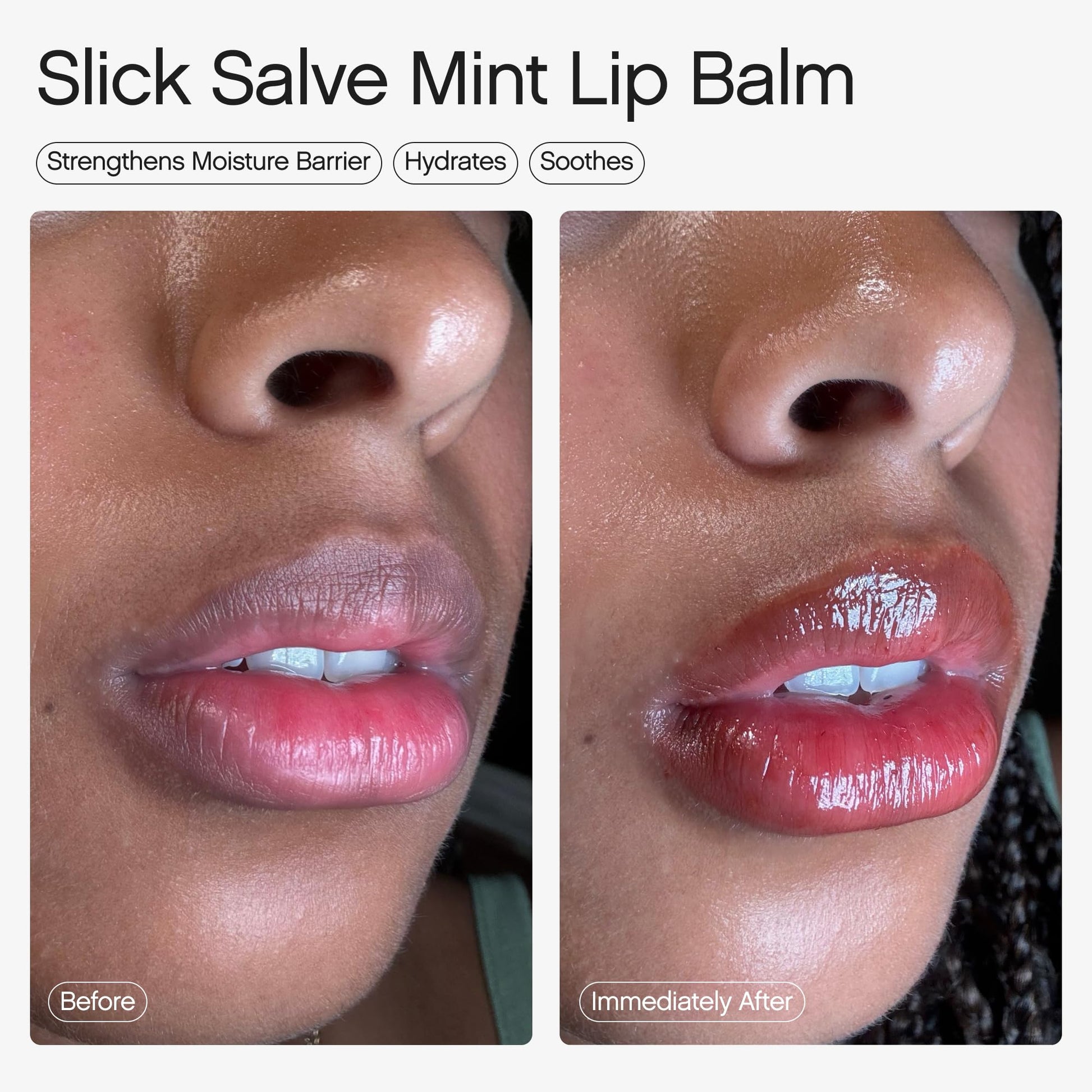 Topicals Slick Salve Mint Glossy Lip Balm | Soothes Discomfort, Strengthens Barrier and Provides Lasting Hydration & Relief | Vegan, Paraben-Free Formula with Hyaluronic Acid and Ceramides (0.5 Fl Oz) Topicals Au supplements