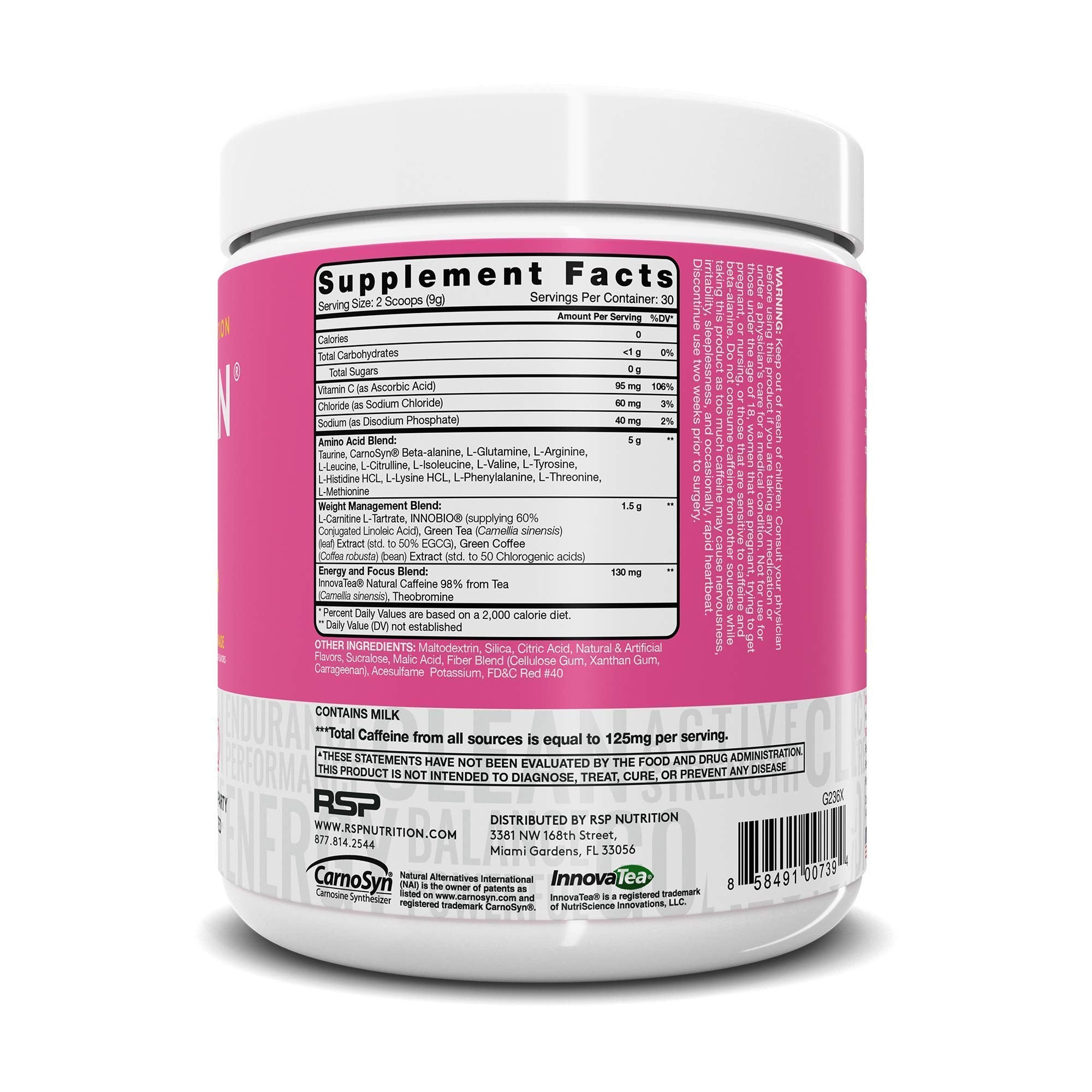 RSP NUTRITION TrueFit Protein Powder (Vanilla 2 LB) with AminoLean Pre Workout Energy RSP NUTRITION Au supplements