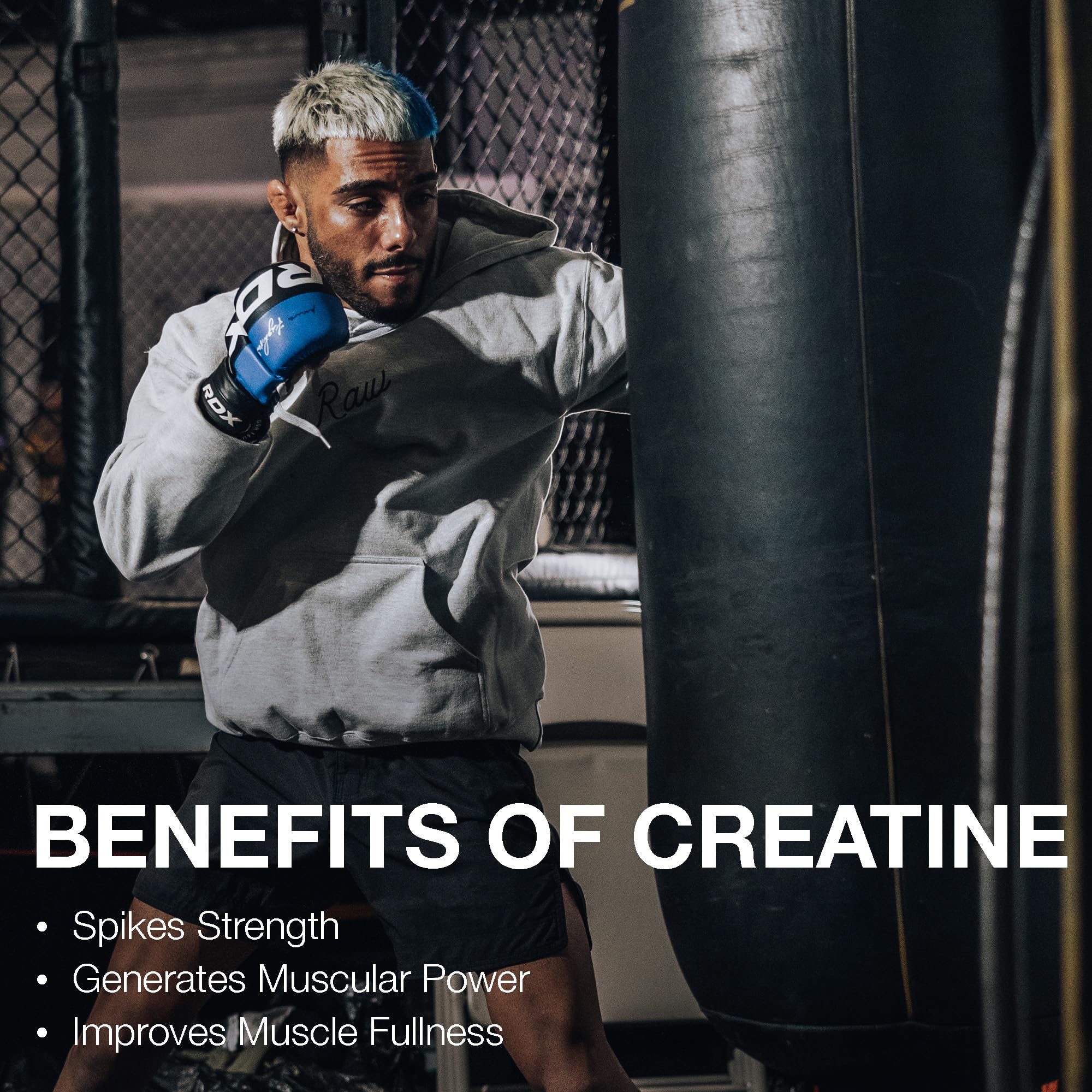 RAW Nutrition Creatine Monohydrate Powder, Unflavored (30 Servings) - Micronized Creatine Monohydrate Supplement for Workout Performance, Build Muscle & Strength - Creatine Powder for Men & Women RAW Au supplements