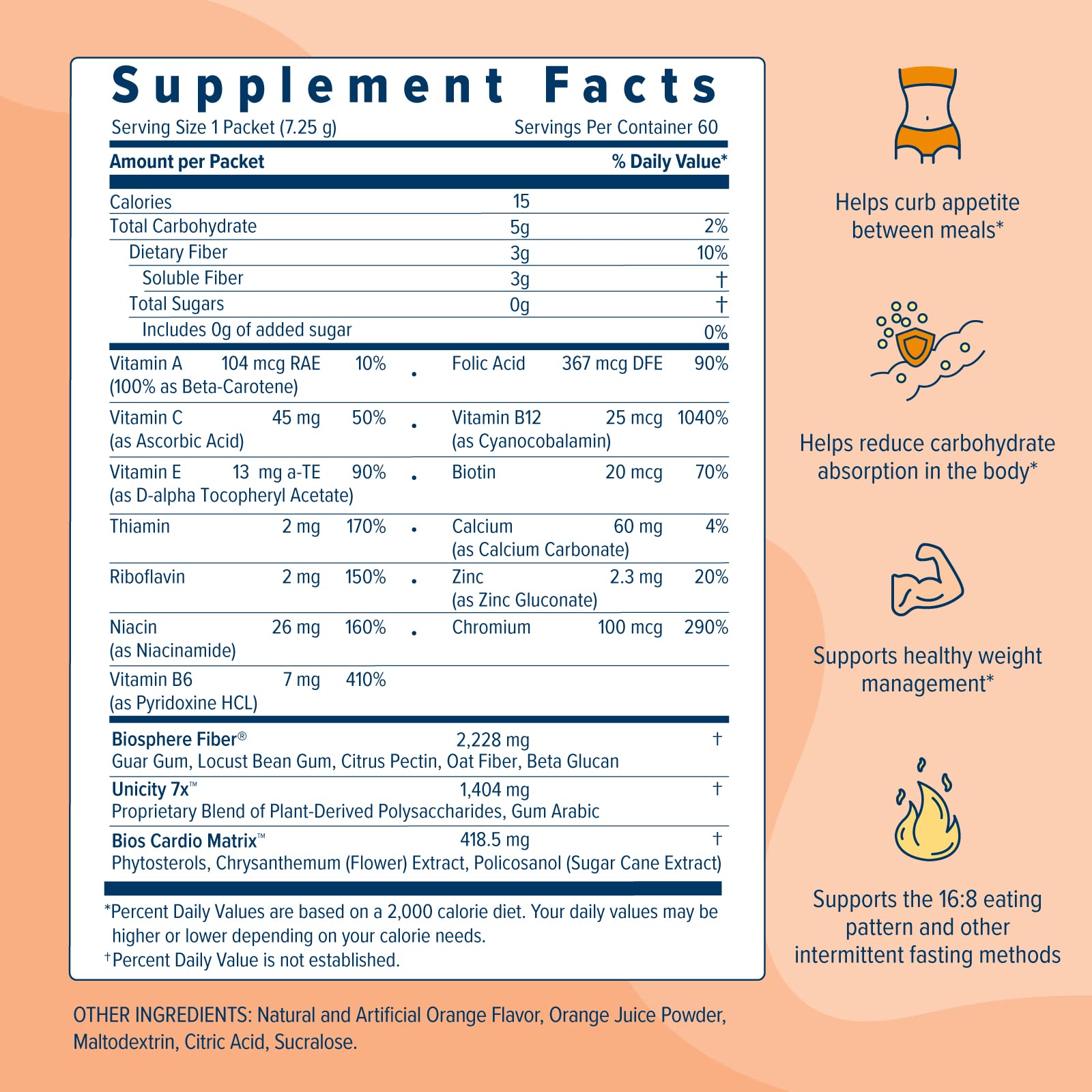 UNICITY BALANCE ORANGE - Stay Full Longer by Slowing Carbohydrate Absorption Unicity Au supplements