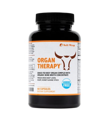 SaltWrap Organ Therapy - Grass Fed Beef Organ Meat Complex Supplement with Organic SaltWrap Au supplements
