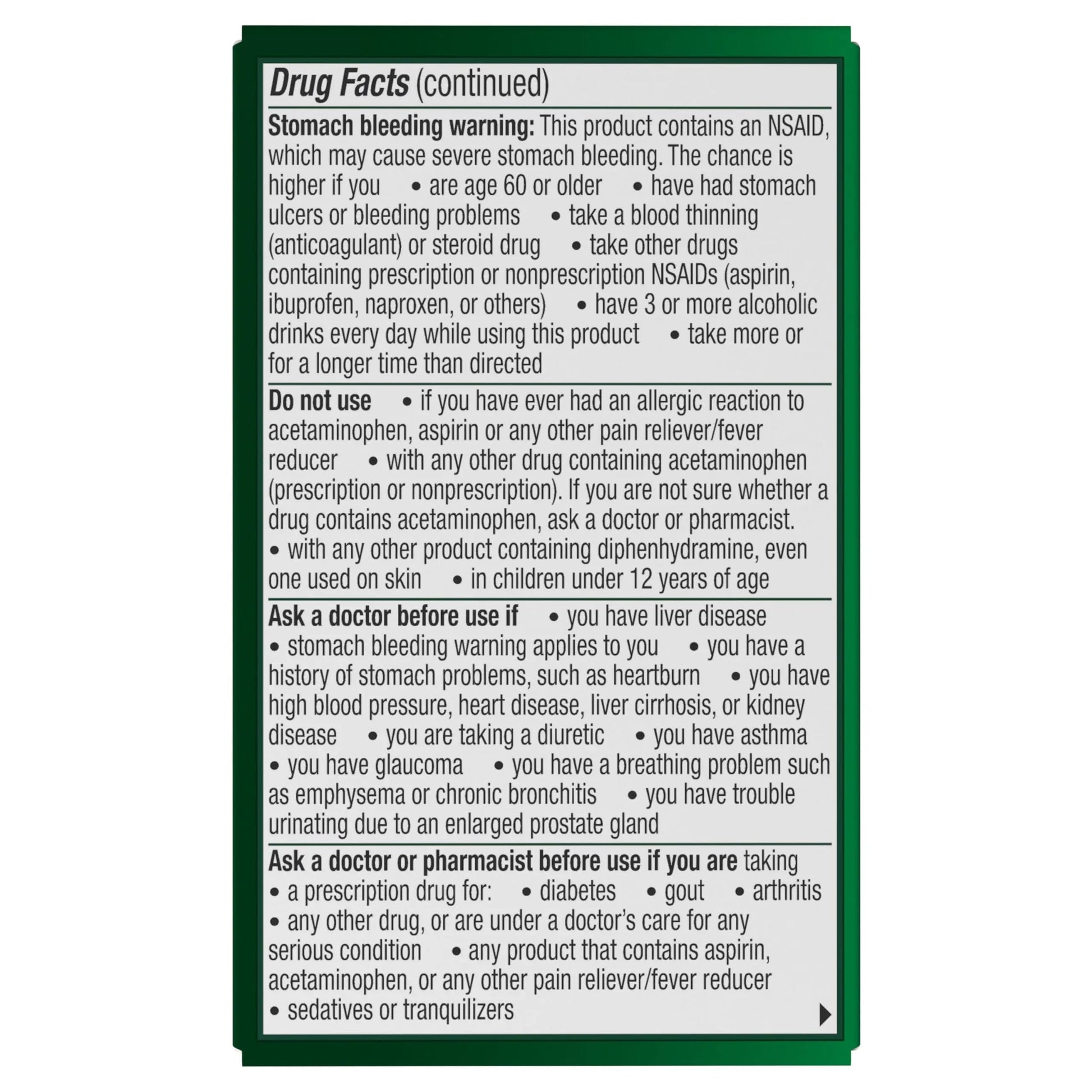 Excedrin PM for Headache Relief, Acetaminophen 250mg, Aspirin 250mg, Diphenhydramine Citrate 38mg, Pain Reliever, Nighttime Sleep-Aid, 24 Count Excedrin Au supplements