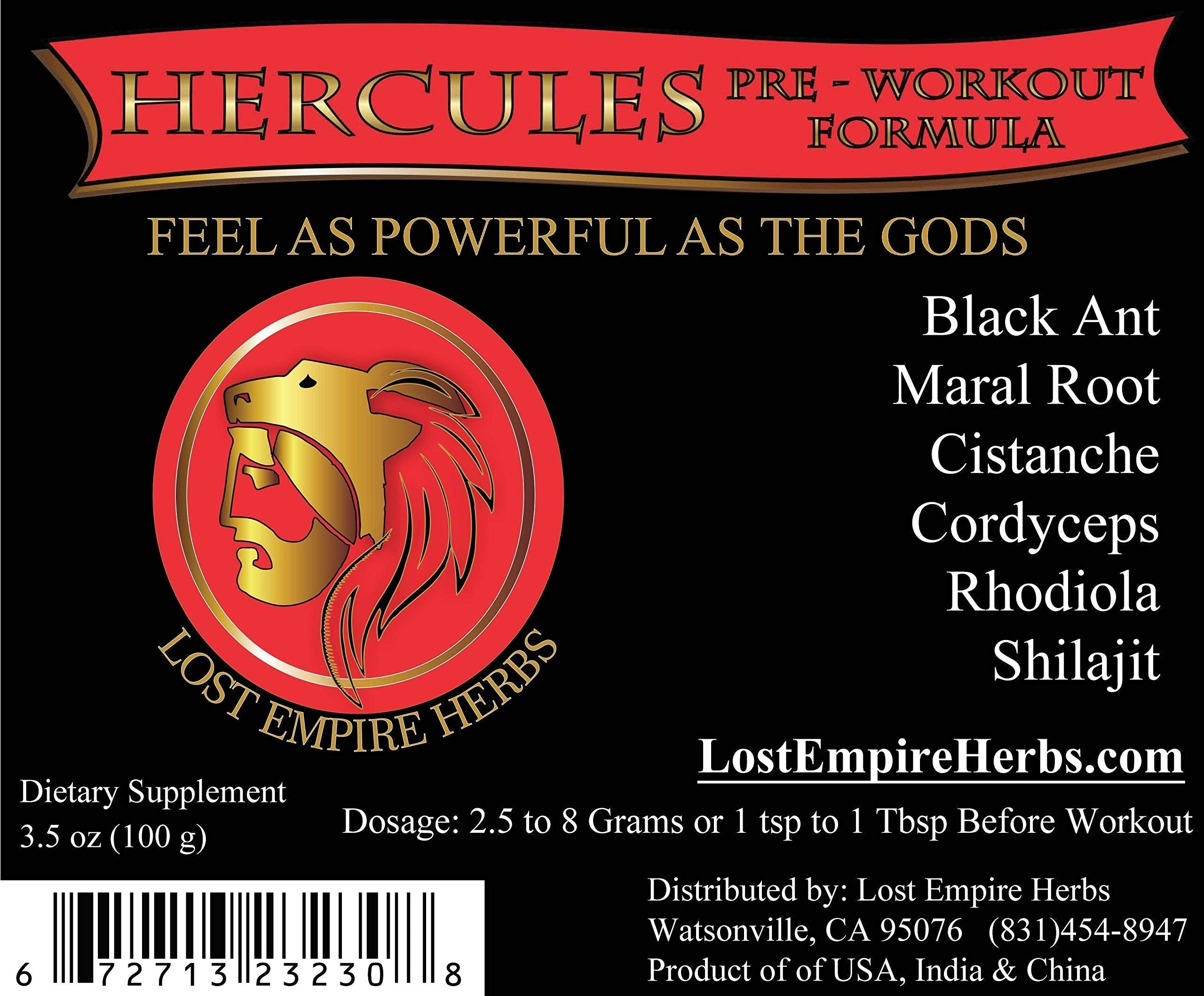 Lost Empire Herb's Pre Workout Herbal Supplement (Powder ~ 100g) || Premium Grade LOST EMPIRE HERBS UNLEASH THE POWER OF NATURE Au supplements