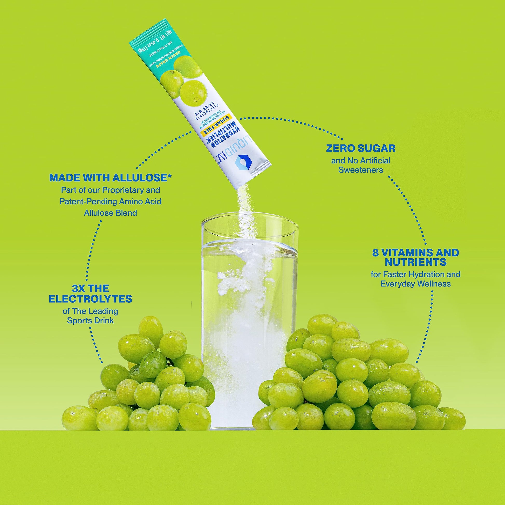 Liquid I.V. Sugar-Free Hydration Multiplier - Green Grape – Hydration Powder Packets Liquid I.V. Au supplements