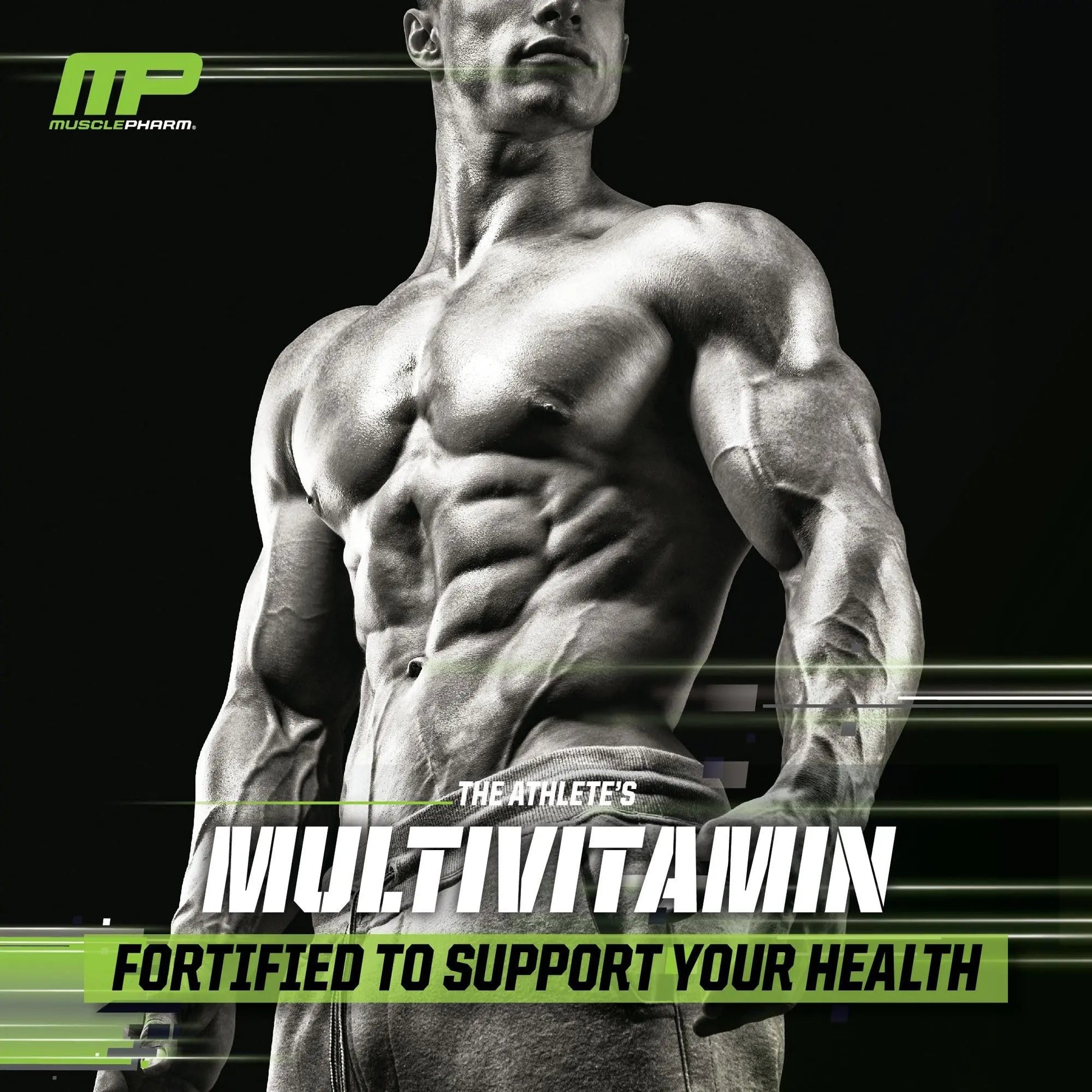 Muscle Pharm Essentials Multi-V+, The Athlete's Multi-Vitamin, Enhanced Energy, Performance & Immune Health, Daily Multivitamin for Men & Women Muscle Pharm Au supplements