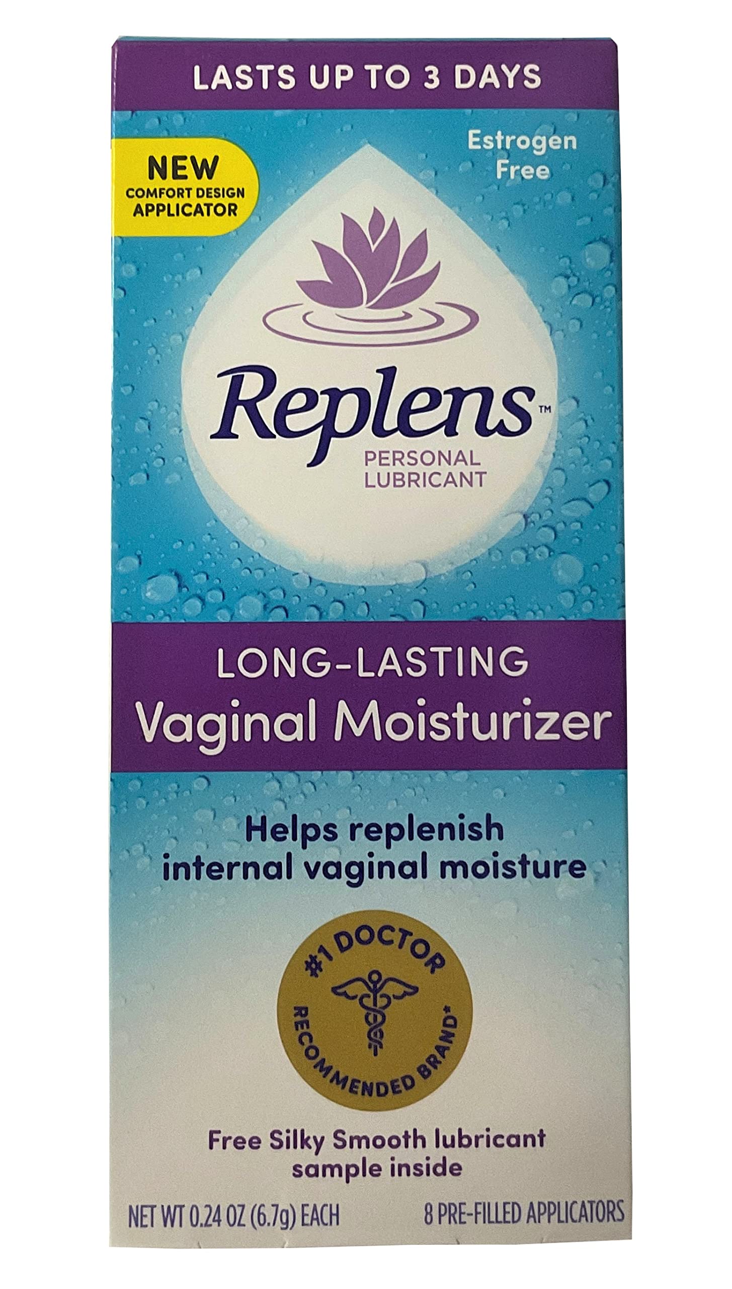 Replens Long-Lasting Vaginal Moisturizer -8 Count (Pack of 3) Replens Au supplements