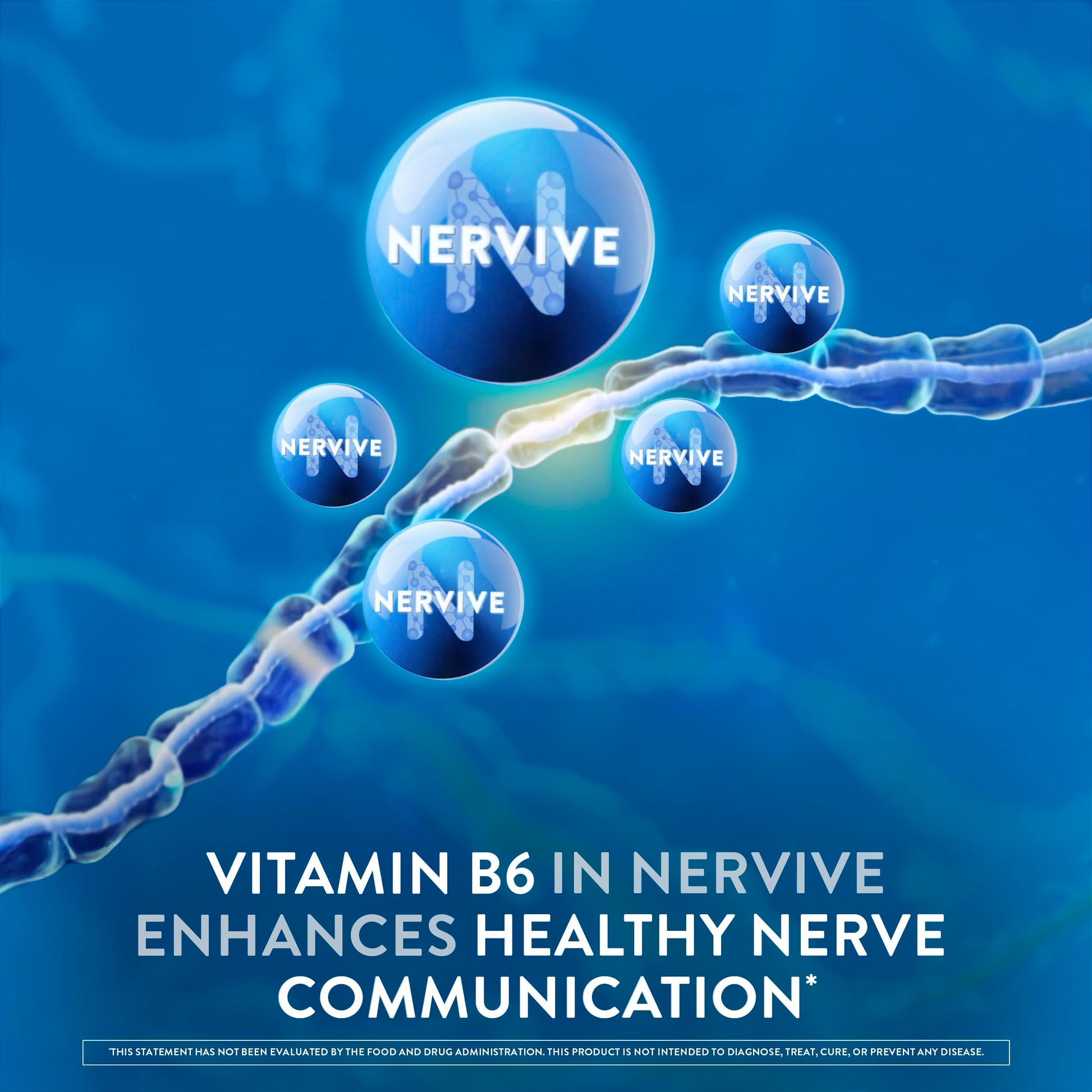 Nervive Nerve Health, Alpha Lipoic Acid, Fortify Nerve Health, Healthy Nerve Function, Healthy Blood Circulation, Supplement, Tablet, 60 Tablets Nervive Au supplements