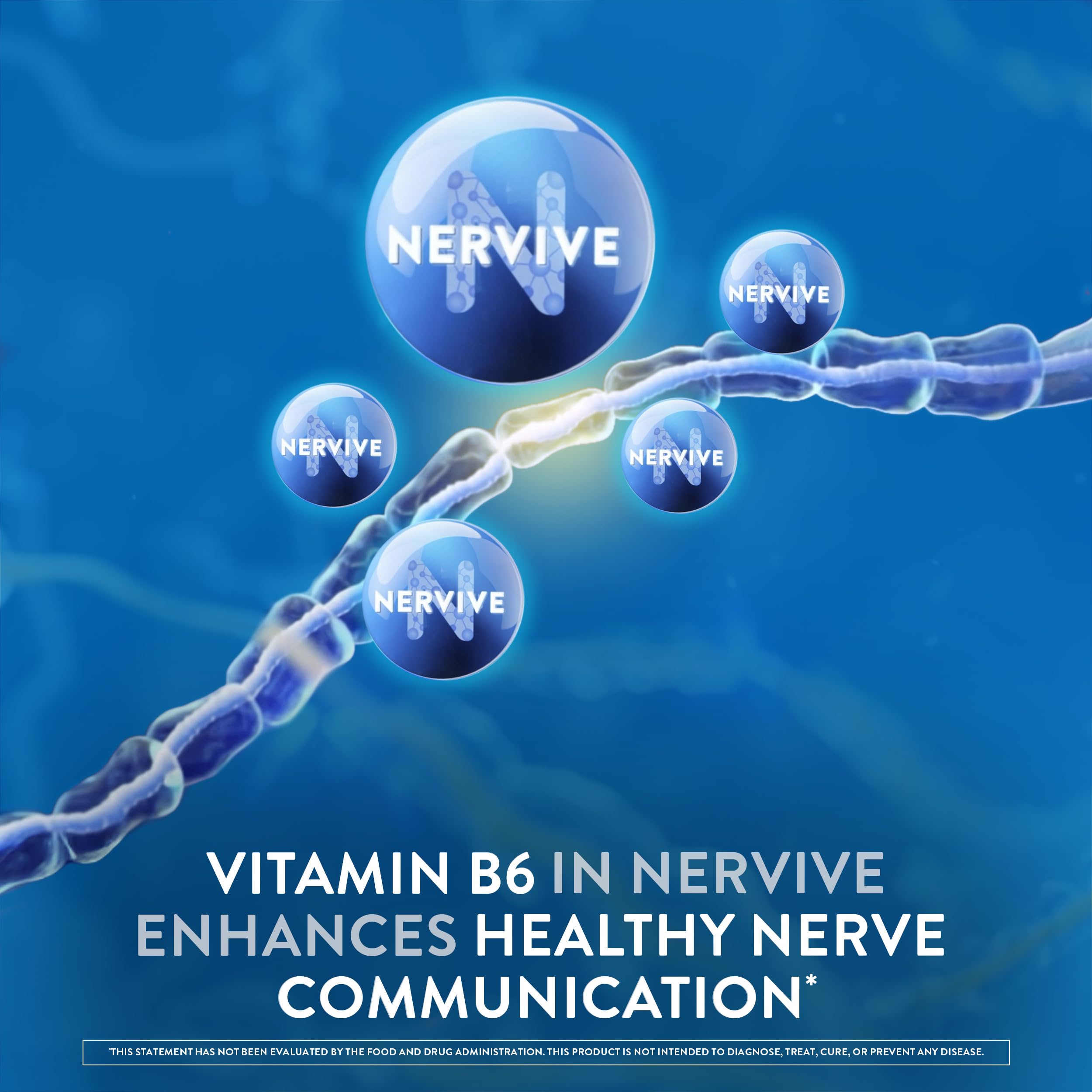 Nervive Nerve Health, Alpha Lipoic Acid, Fortify Nerve Health, Healthy Nerve Function, Healthy Blood Circulation, Supplement, Tablet, 60 Tablets Nervive Au supplements