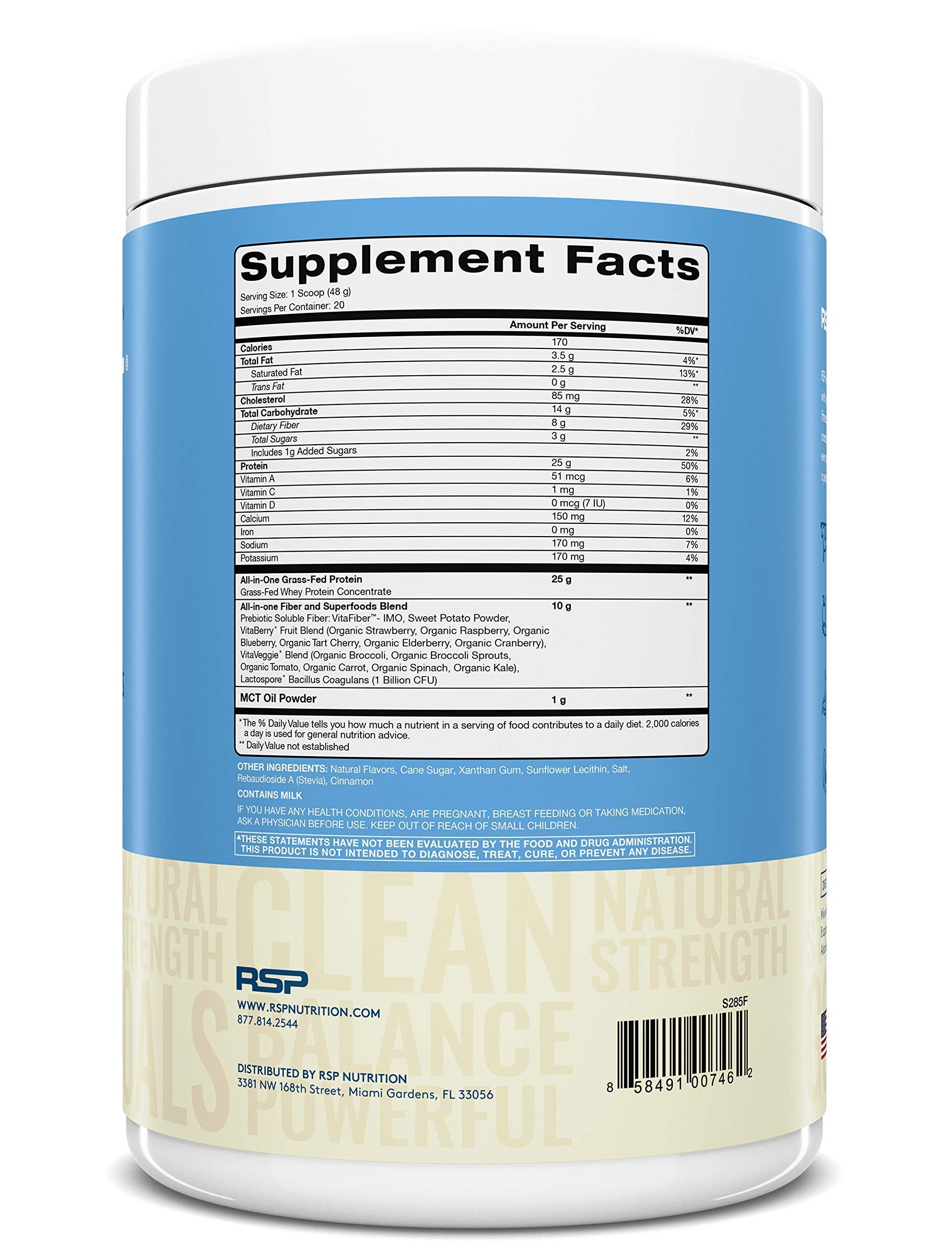 RSP NUTRITION TrueFit Protein Powder (Vanilla 2 LB) with AminoLean Pre Workout Energy RSP NUTRITION Au supplements