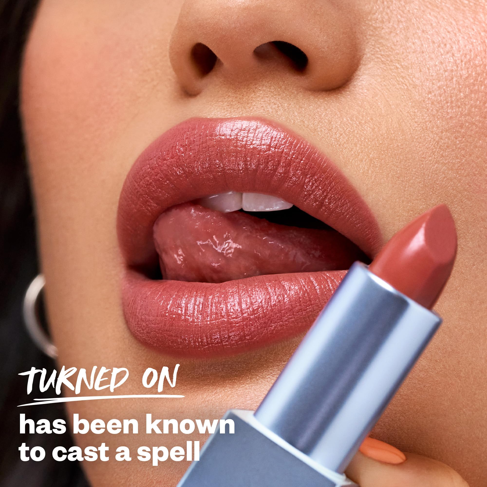 Kosas Weightless Lip Color Nourishing Satin Lipstick - High Impact Lip Color with Clean Formula - Comfy Feel & Soft Finish - Turned On Kosas Au supplements