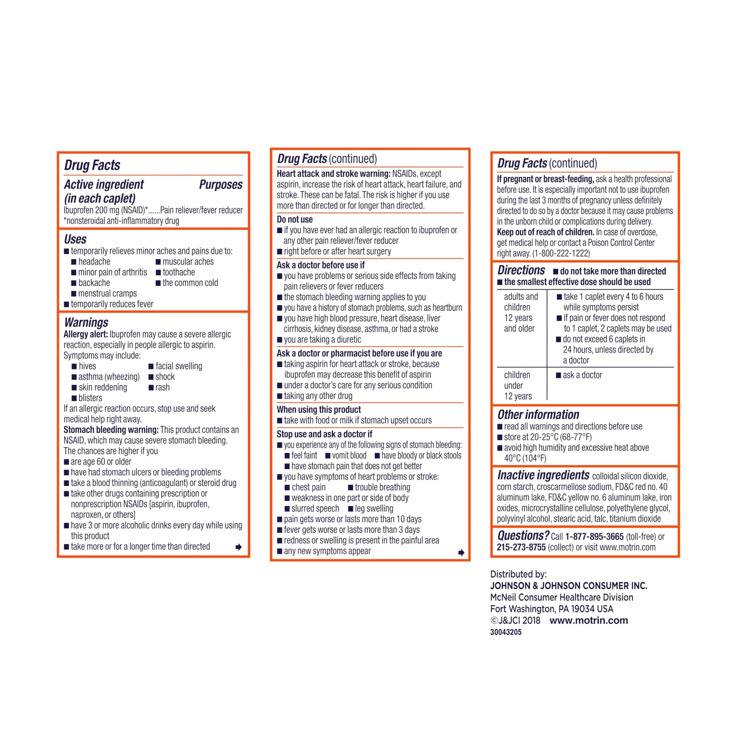 Motrin IB, Ibuprofen 200mg Tablets, NSAID Pain Reliever & Fever Reducer for Headache, Backache, Muscular Aches, & Menstrual Cramps, Over-The-Counter Pain Relief Medicine, 100 ct Motrin Au supplements