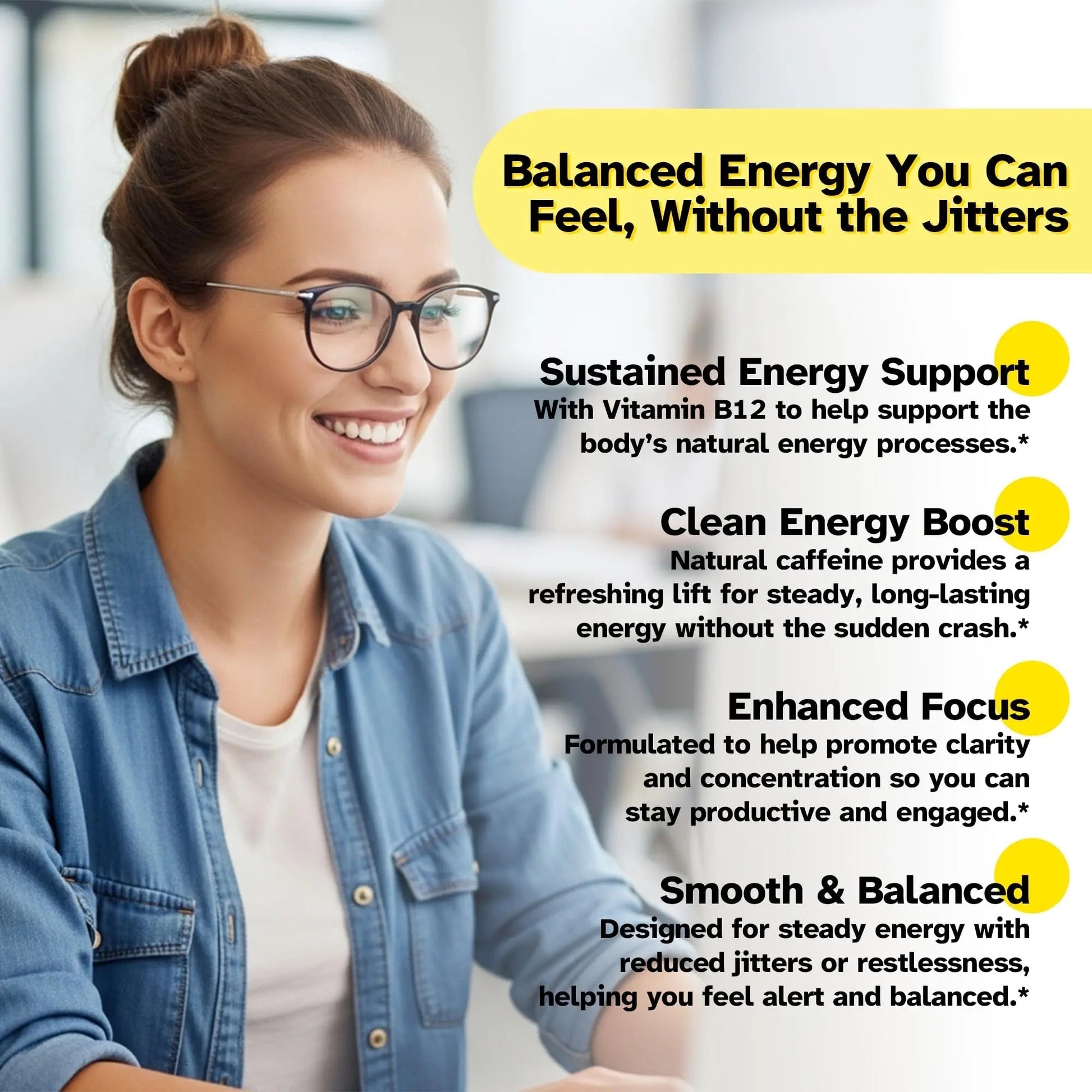 Energy Patches – 30 Plant-Based Patches with Biotin, Caffeine & Ginseng – Gentle Daily Support for Focus, Alertness & Vitality – Vegan Formula, 1 Month Supply Vitalumina Au supplements