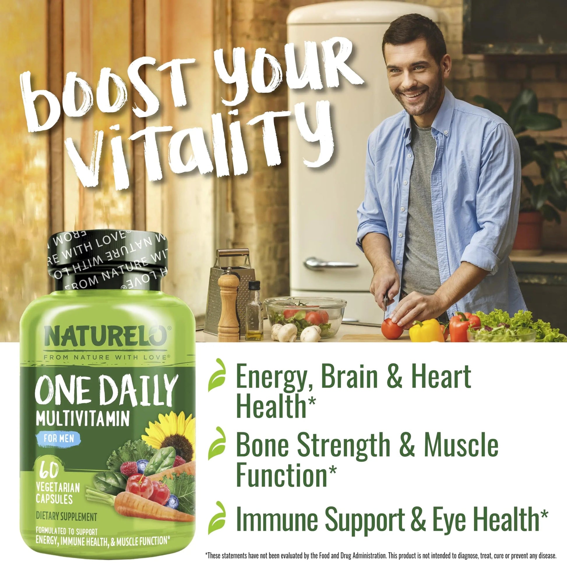 NATURELO One Daily Multivitamin for Women, 60 Capsules and One Daily Multivitamin for Men, 60 Capsules - 2 Month Supply Bundle NATURELO Au supplements