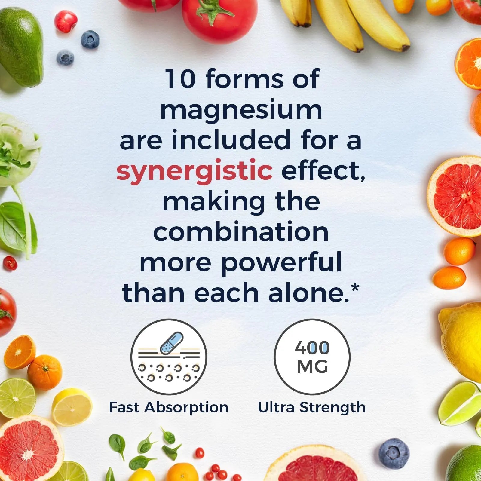 Vitalitown 10 in 1 Magnesium Complex Supplement - 400mg Elemental Magnesium Chelated with Glycinate, Citrate, Malate, Taurate & More - for Sleep Heart Energy - Non-GMO, Vegan, 90 Caps Vitalitown Au supplements