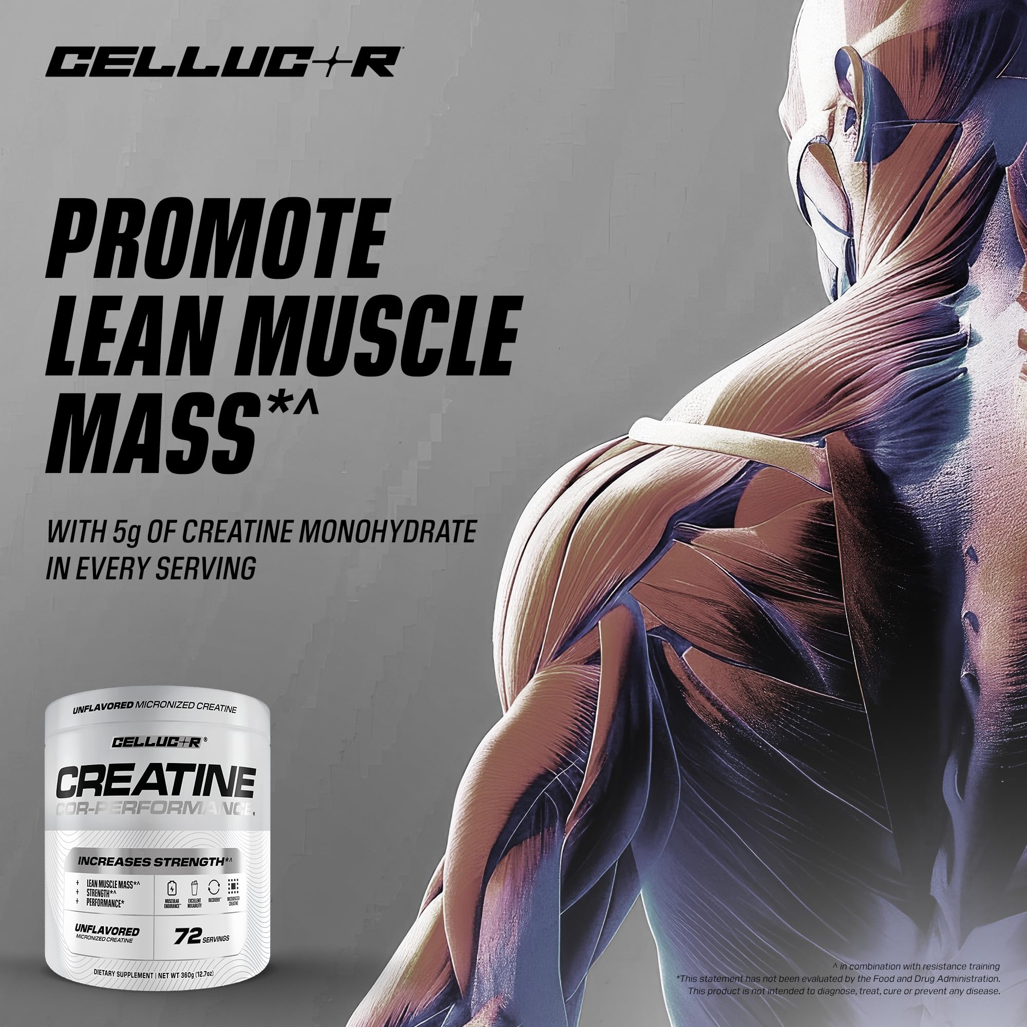 Cellucor Cor-Performance Creatine Monohydrate for Strength and Muscle Growth, 72 Servings Cellucor Au supplements