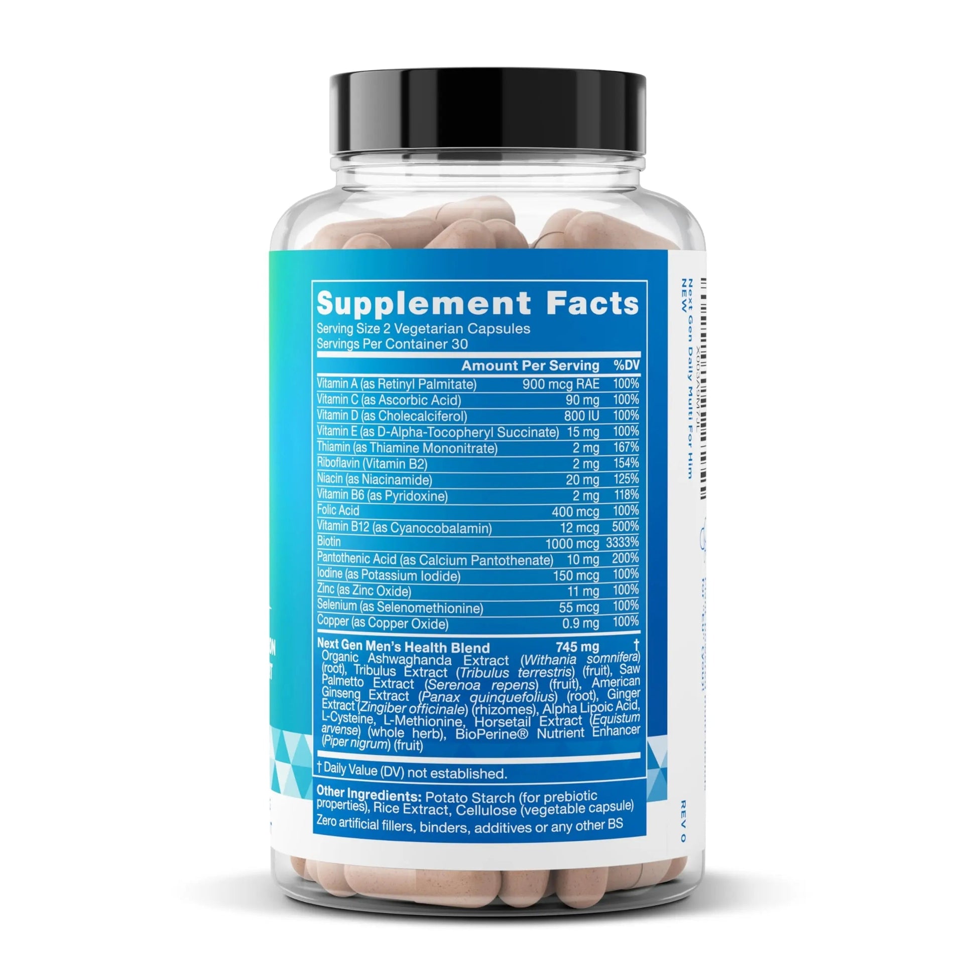Next Gen Multi for Him Advanced Men’s Multivitamin Supplement – 26-in-1 Multiblend for Beard & Hair Growth, Men’s Reproductive Health Eu Natural Au supplements