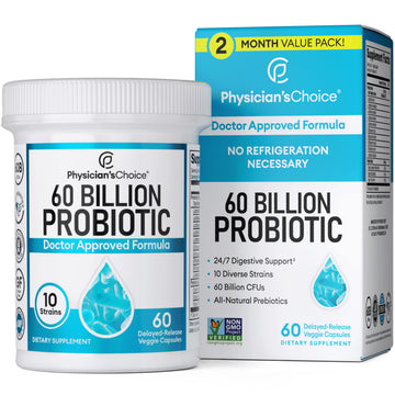 Physician's CHOICE Probiotics 60 Billion CFU - 10 Strains + Organic, 60ct Physician's CHOICE Au supplements