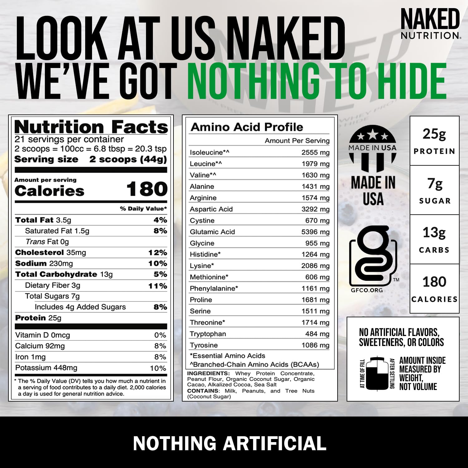 NAKED Whey Protein Powder (Chocolate PB, 2 LB) NAKED Au supplements