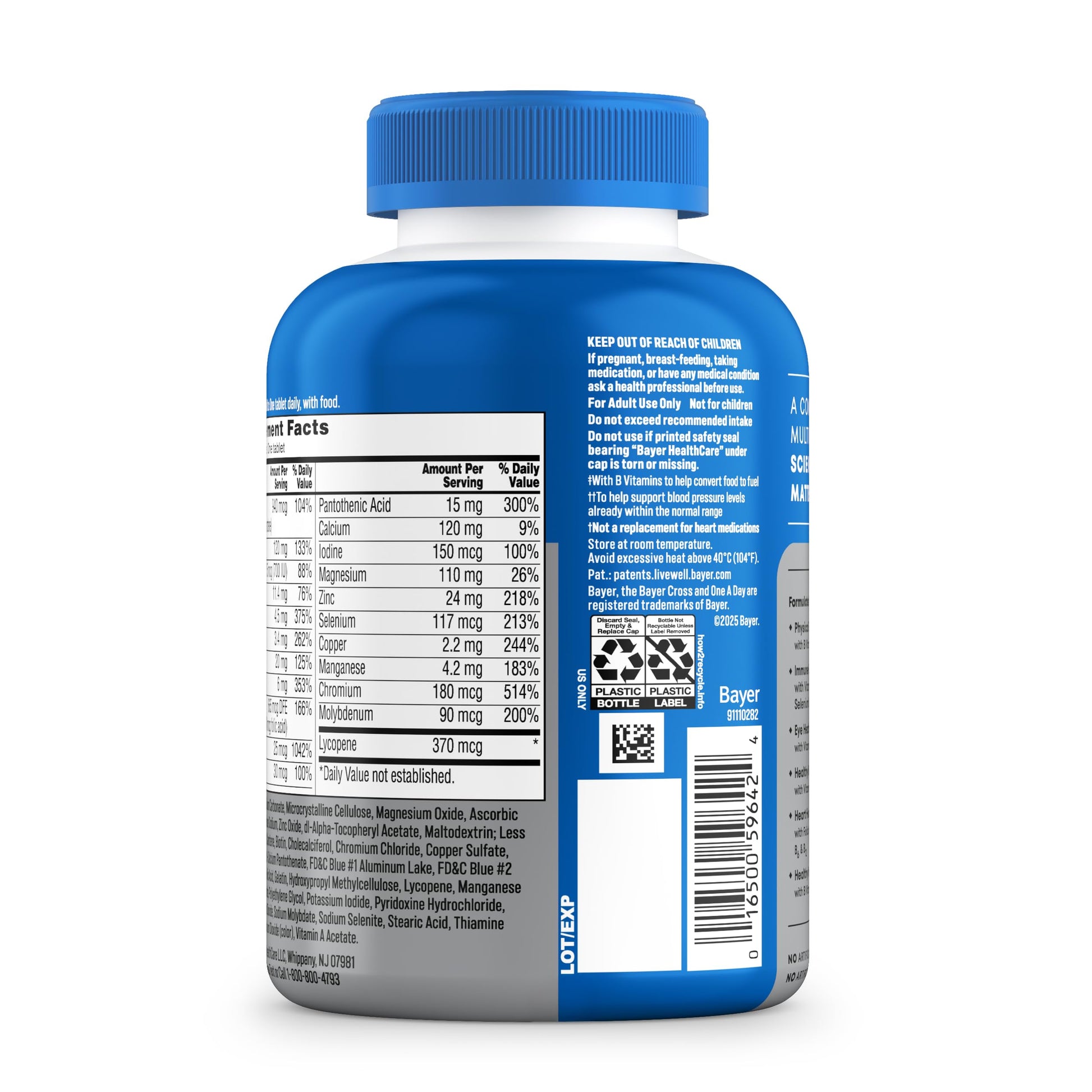 One A Day Men’s 50+ Healthy Advantage Multivitamin, Multivitamin for Men with Vitamins A, C, E, B6, B12, Calcium and Vitamin D ONE A DAY Au supplements