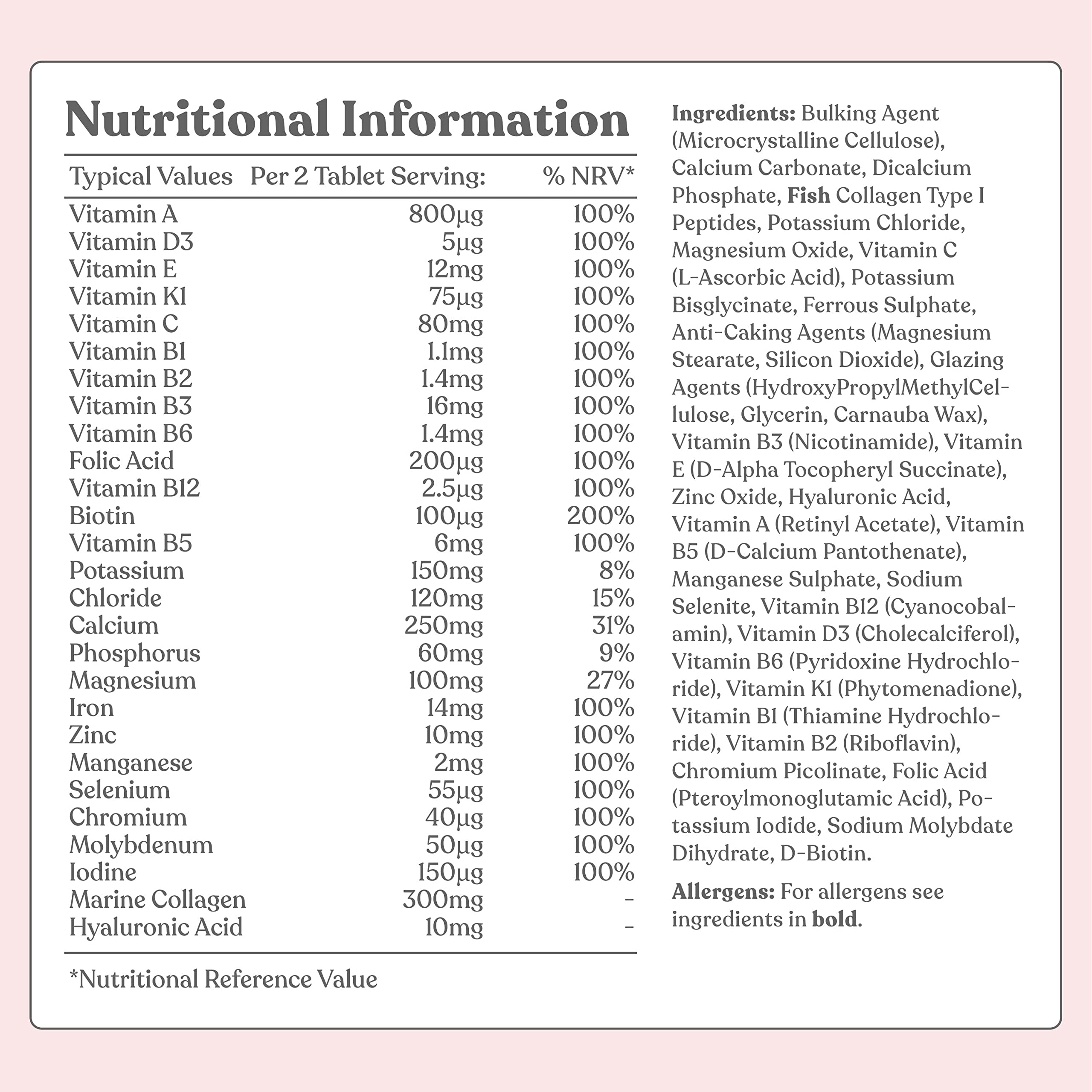 Women's Multivitamins and Minerals with Collagen & Hyaluronic Acid - 27 Essential Free Soul Au supplements