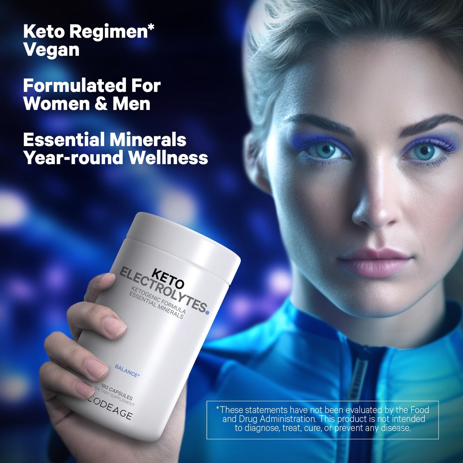Keto Electrolytes Supplement – Vegan Electrolyte Tablets w Magnesium, Potassium Codeage Au supplements