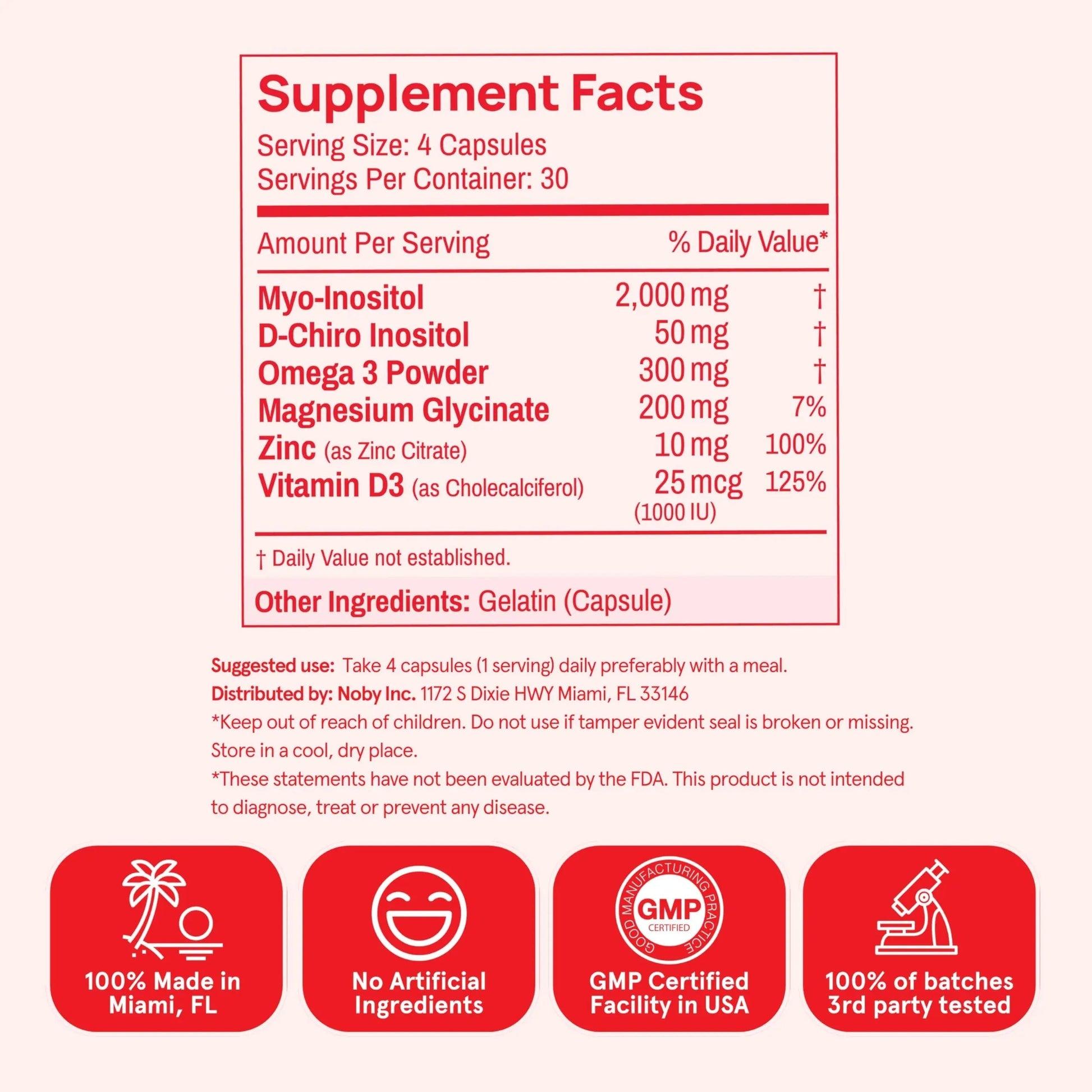 Peach Perfect Inositol Multivitamin – Myo-Inositol & D-Chiro 40:1 Blend, Omega-3, Vitamin D3, Magnesium, Zinc Peach Perfect Au supplements