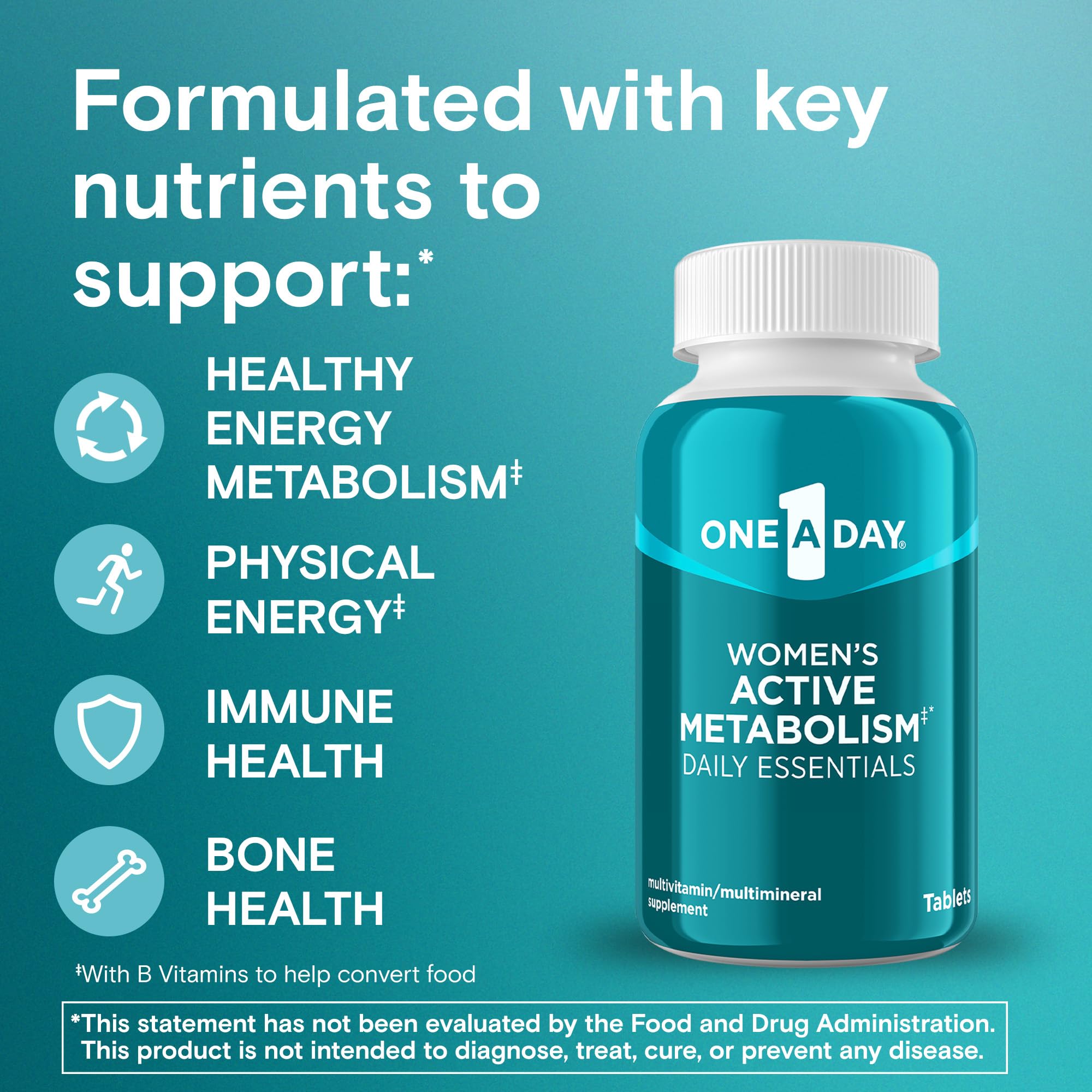 One A Day Women's Active Metabolism Daily Essential, Multivitamin for Women, Metabolism Support ONE A DAY Au supplements