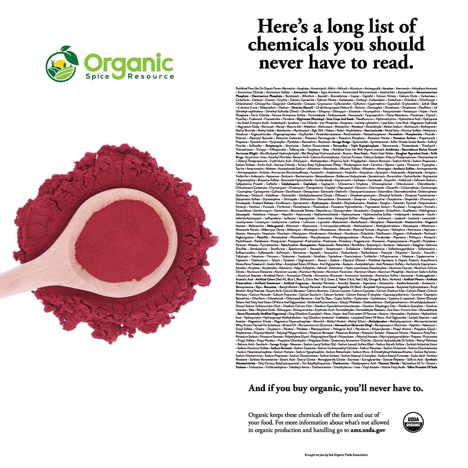 Organic Beet Root Powder | 8 oz or 226g | USDA Organic Approved, Raw and Non GMO Organic Spice Resource Au supplements